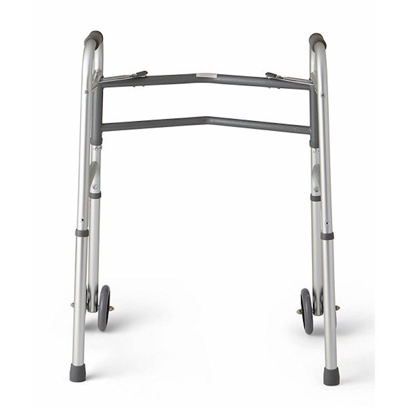 Medline Folder Walker with wheels, Back