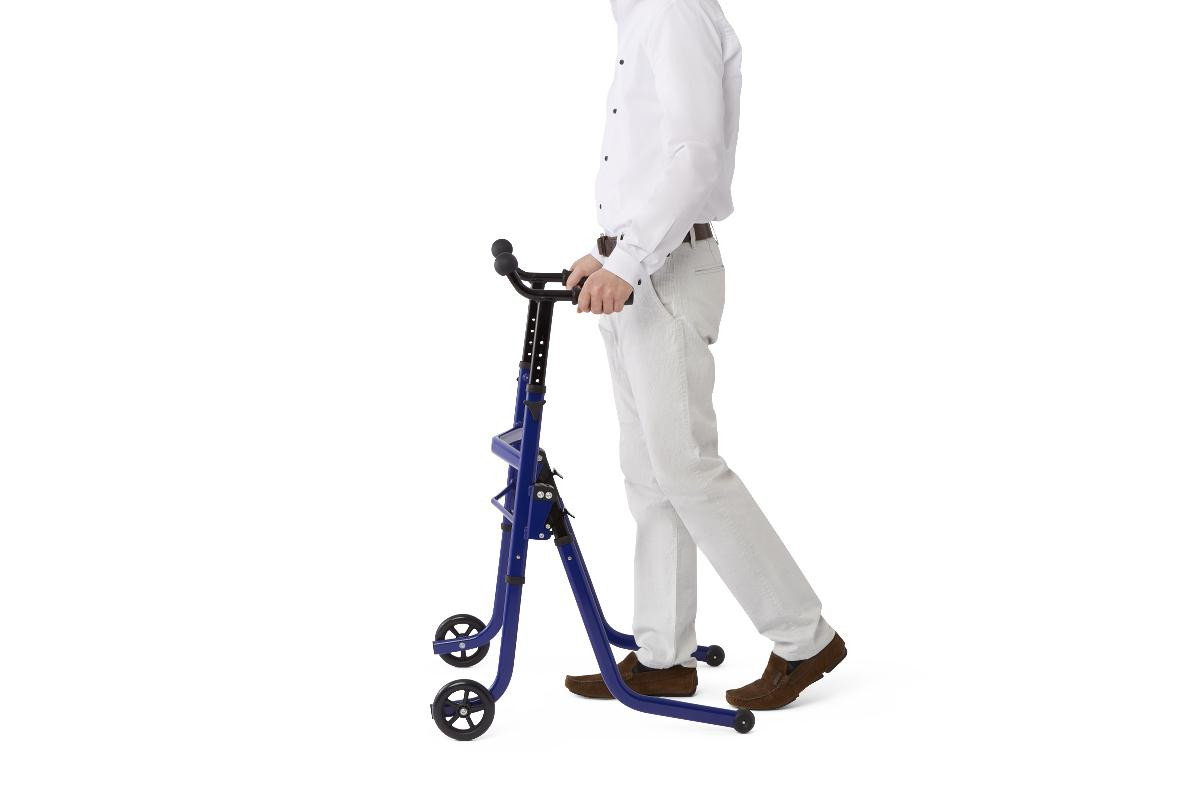 Medline Stand and Go Walker, 5" Wheels, MDS86410SGB, Blue - 1 Each