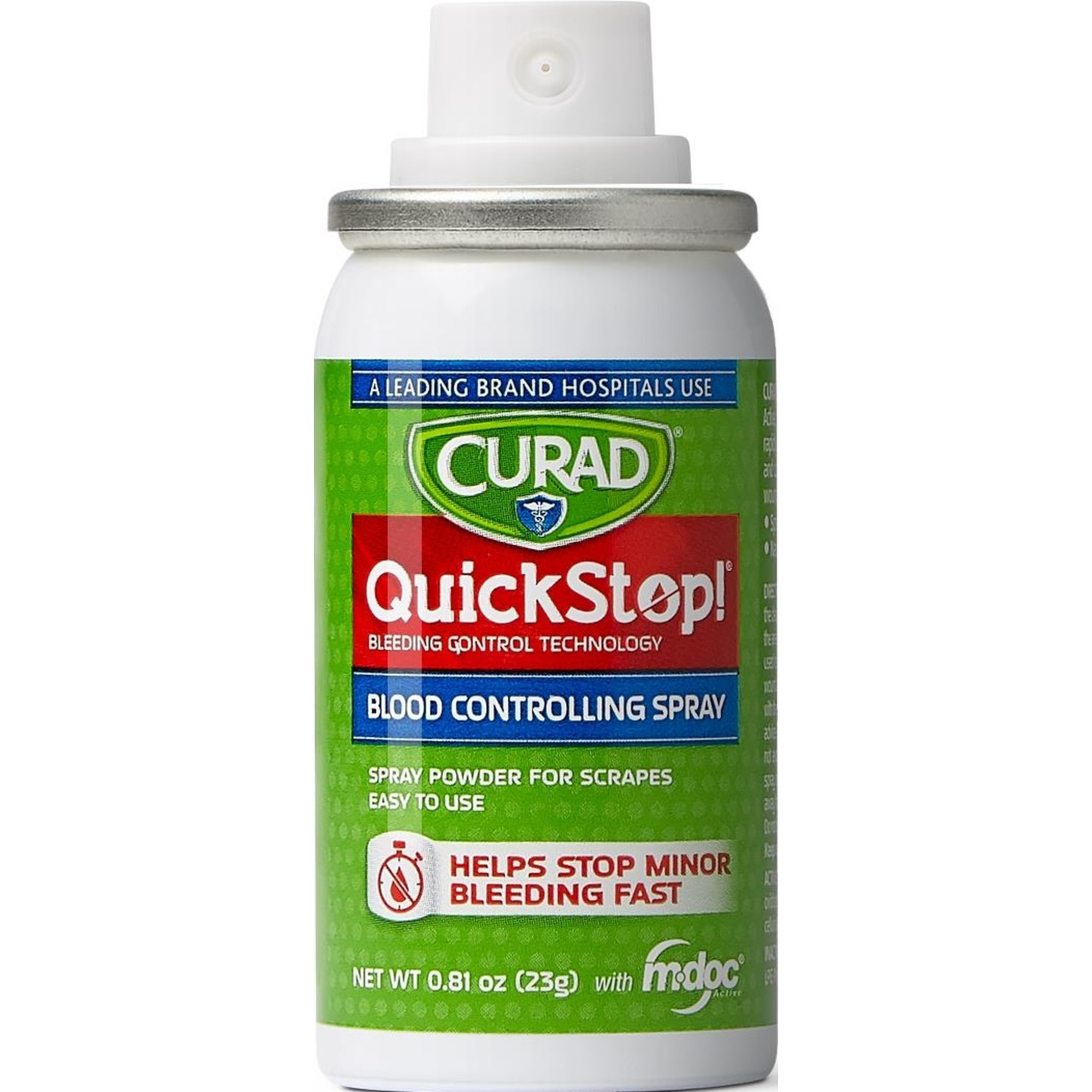 Curad QuickStop! Blood Controlling Spray, 0.81 oz., CUR5248V1H, 1 Each