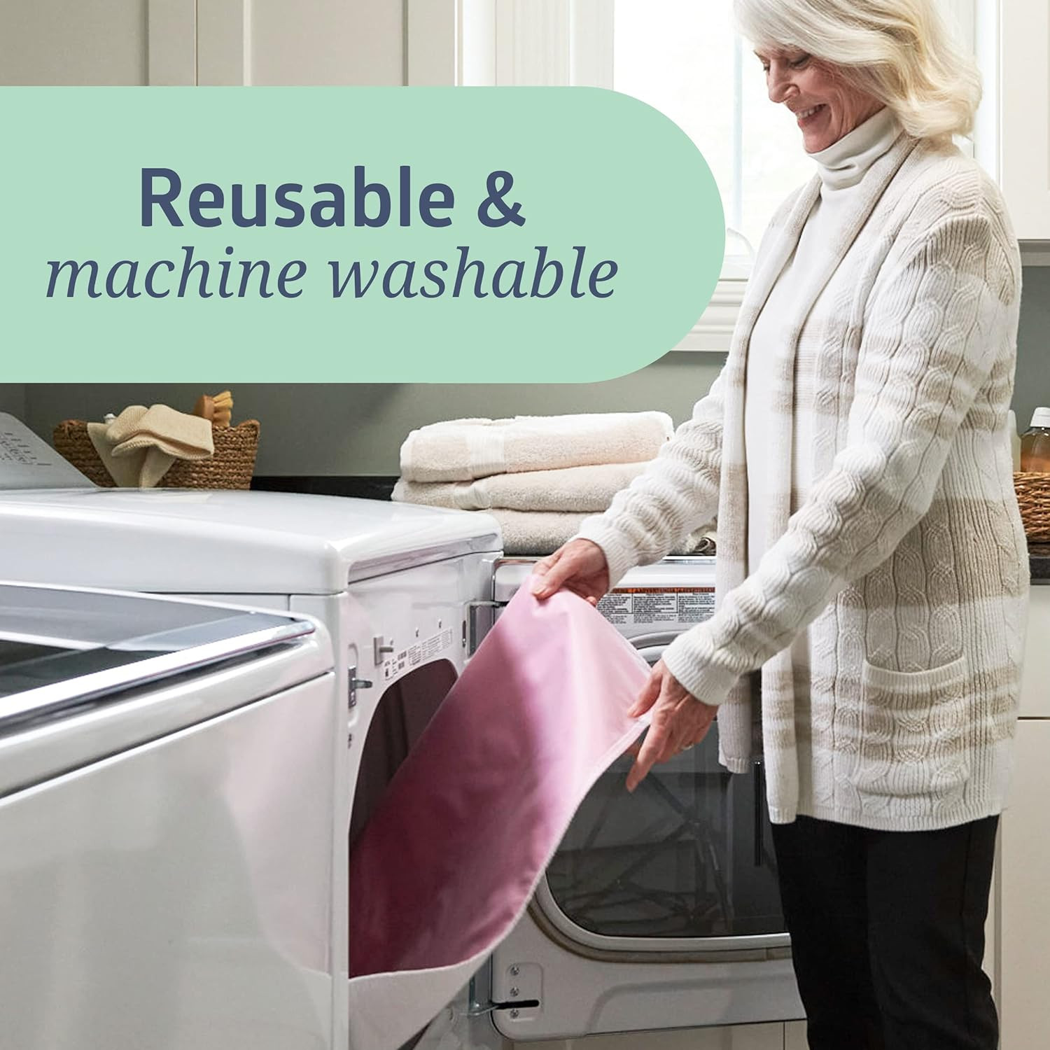 Medline Sofnit 300 Reusable Underpads, Moderate Absorbency