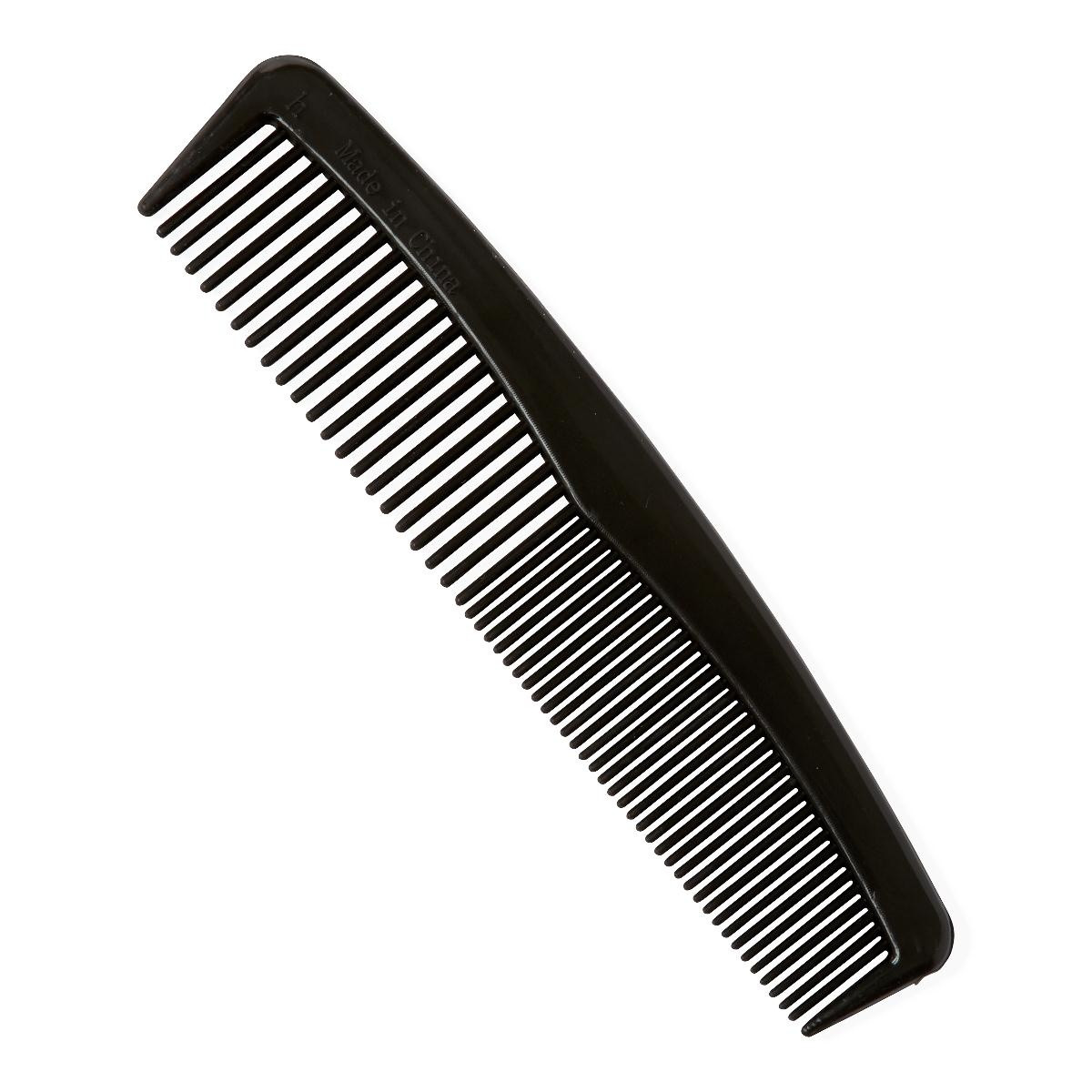 Medline Classic Plastic Comb, Black, MDS137005, 5" - Case of 144