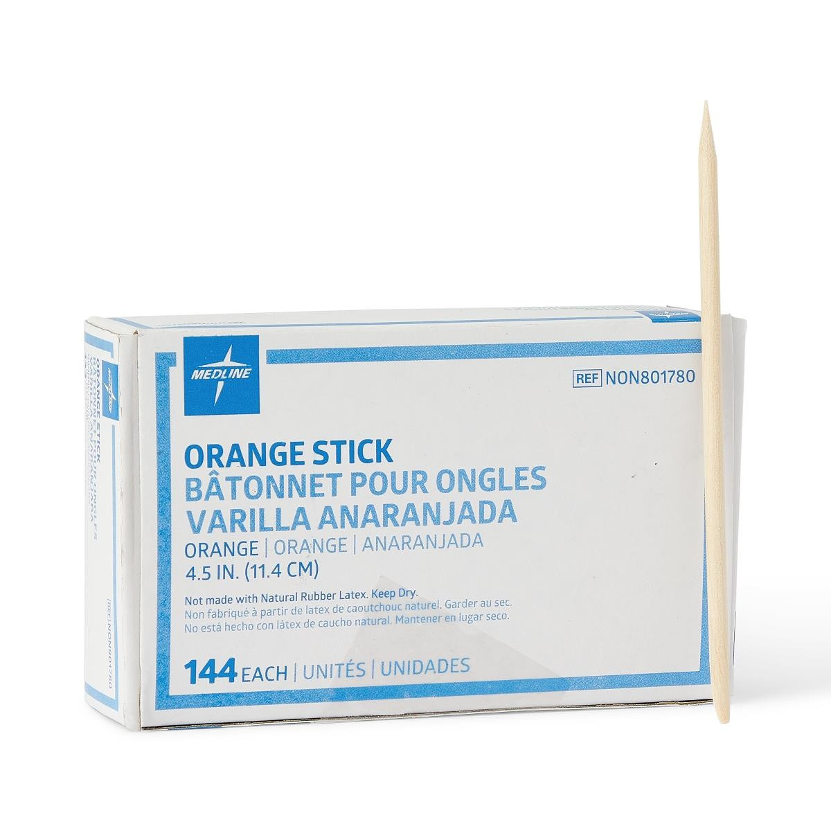Medline Manicure Sticks, NON801780, Case of 144