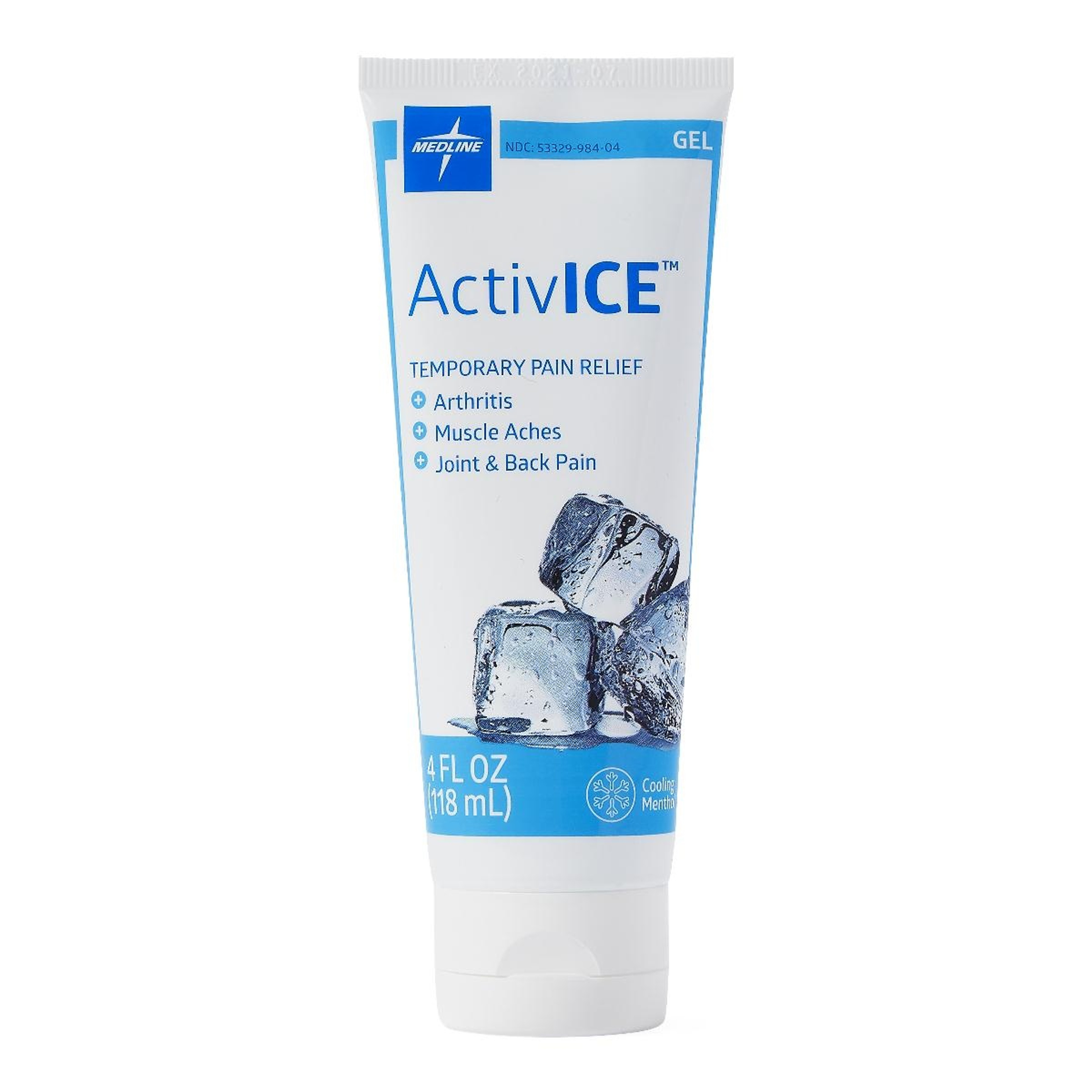 Medline ActivICE Topical Pain Reliever , MDSAICEGELH, 4 oz. Gel Tube - 1 Each
