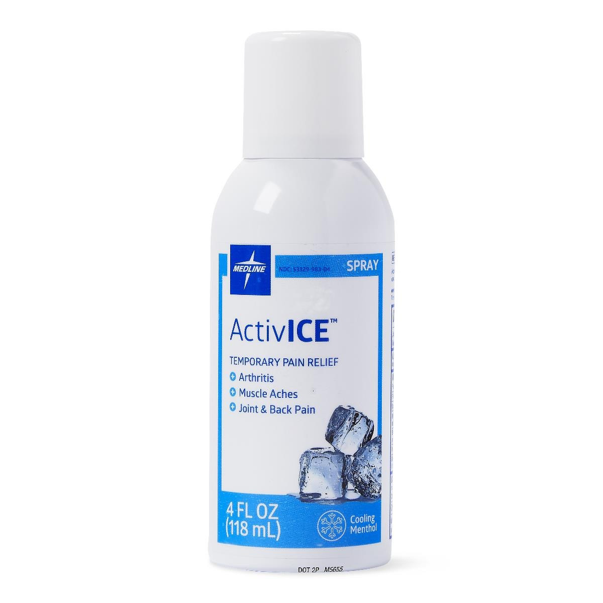 Medline ActivICE Topical Pain Reliever, Spray, MDSAICESPRYH, 4 oz. - 1 Each