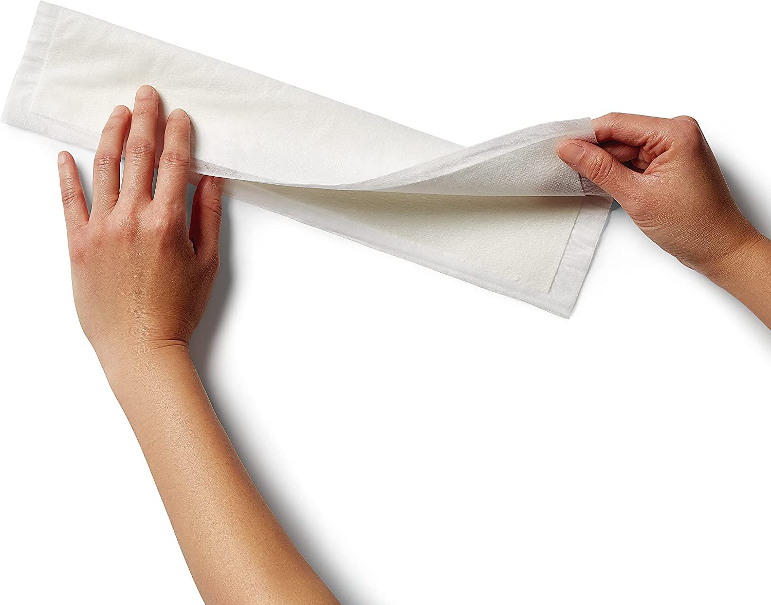 Medline Skinfold Dry Sheets, MSC10614Z, 6" X 14" - Bag of 10