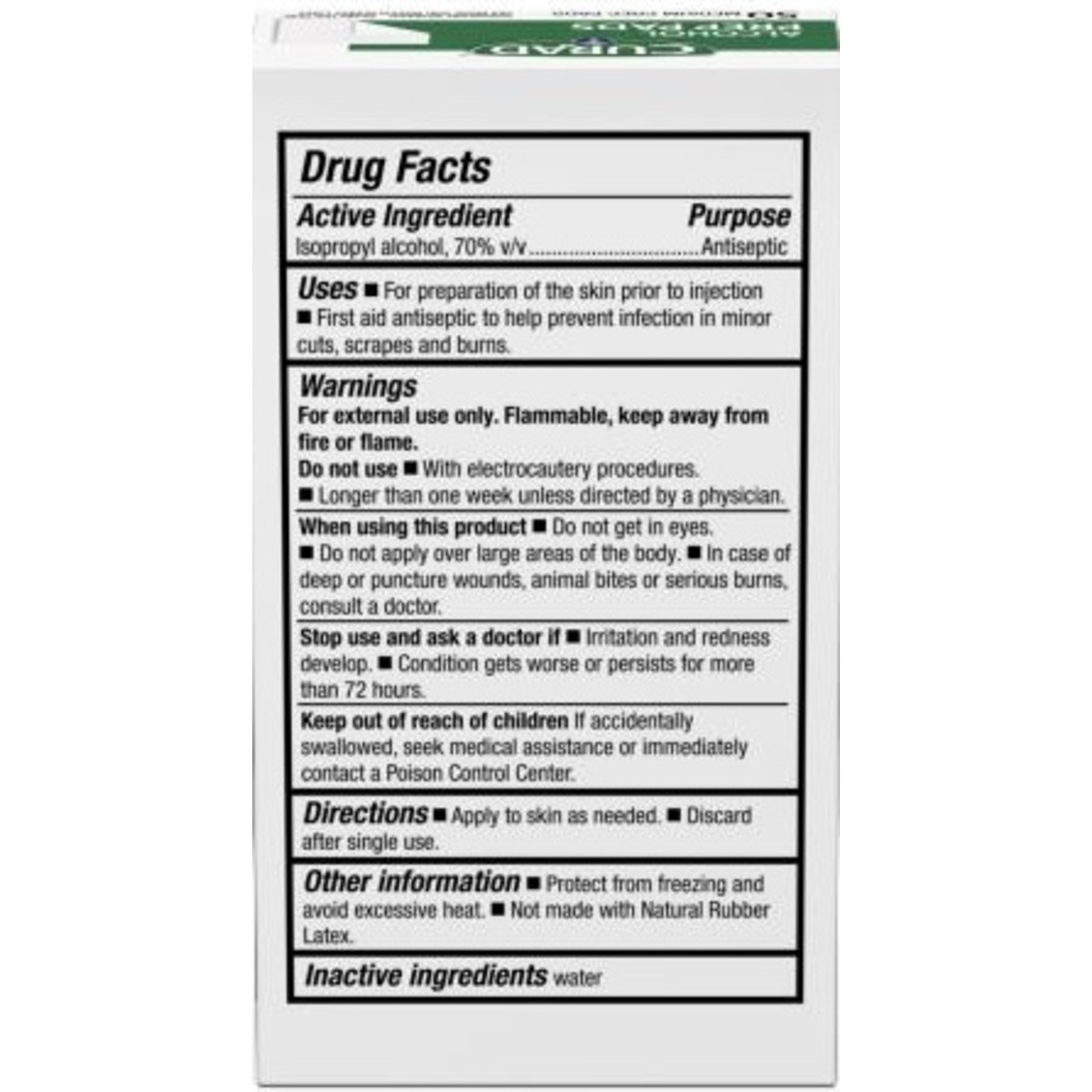 Curad Alcohol Prep Pads, CUR0907375RB, Case of 24