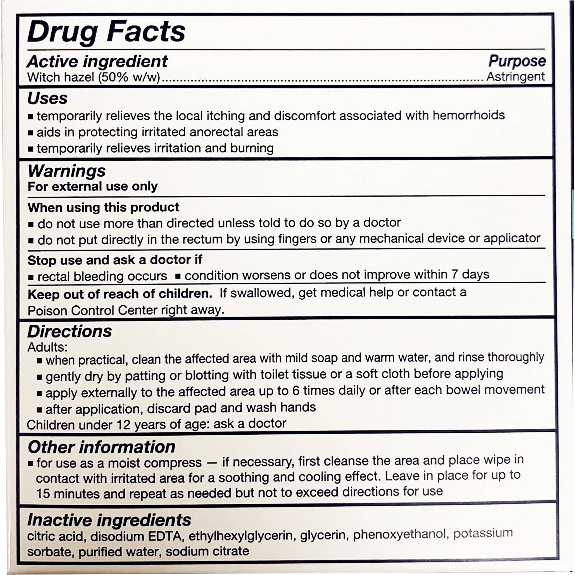 Tucks Medicated Hemorrhoid Relief Cooling Pads