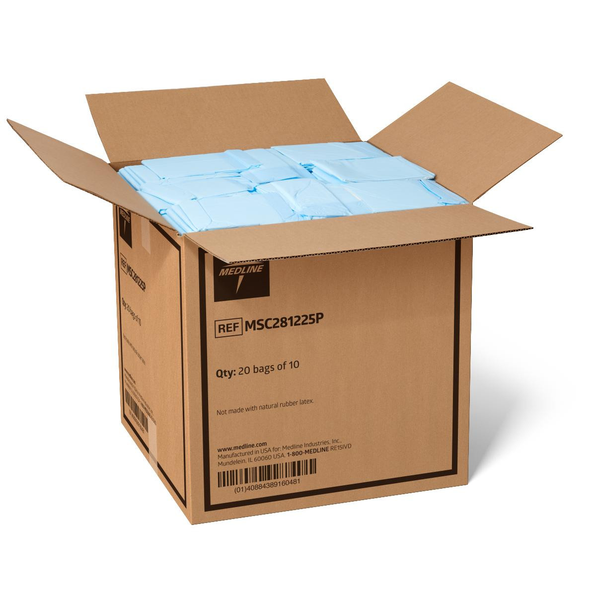 Medline Economy Disposable Underpads, Light Absorbency