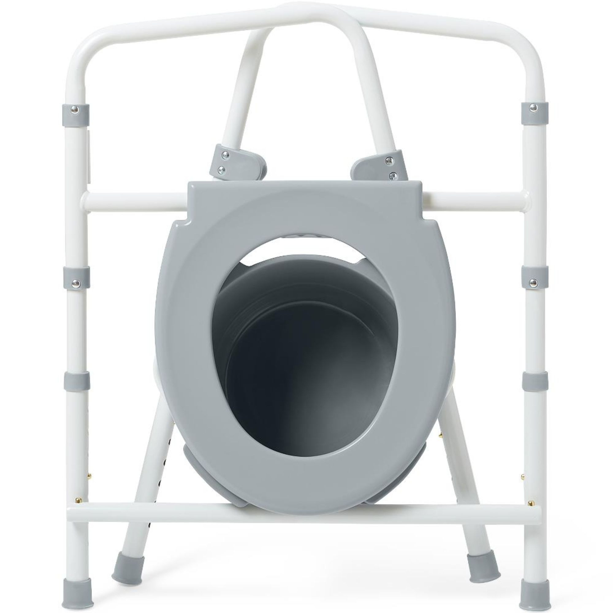 Medline 3-in-1 Economy Steel Folding Commode, G1-202EX4, Case of 4