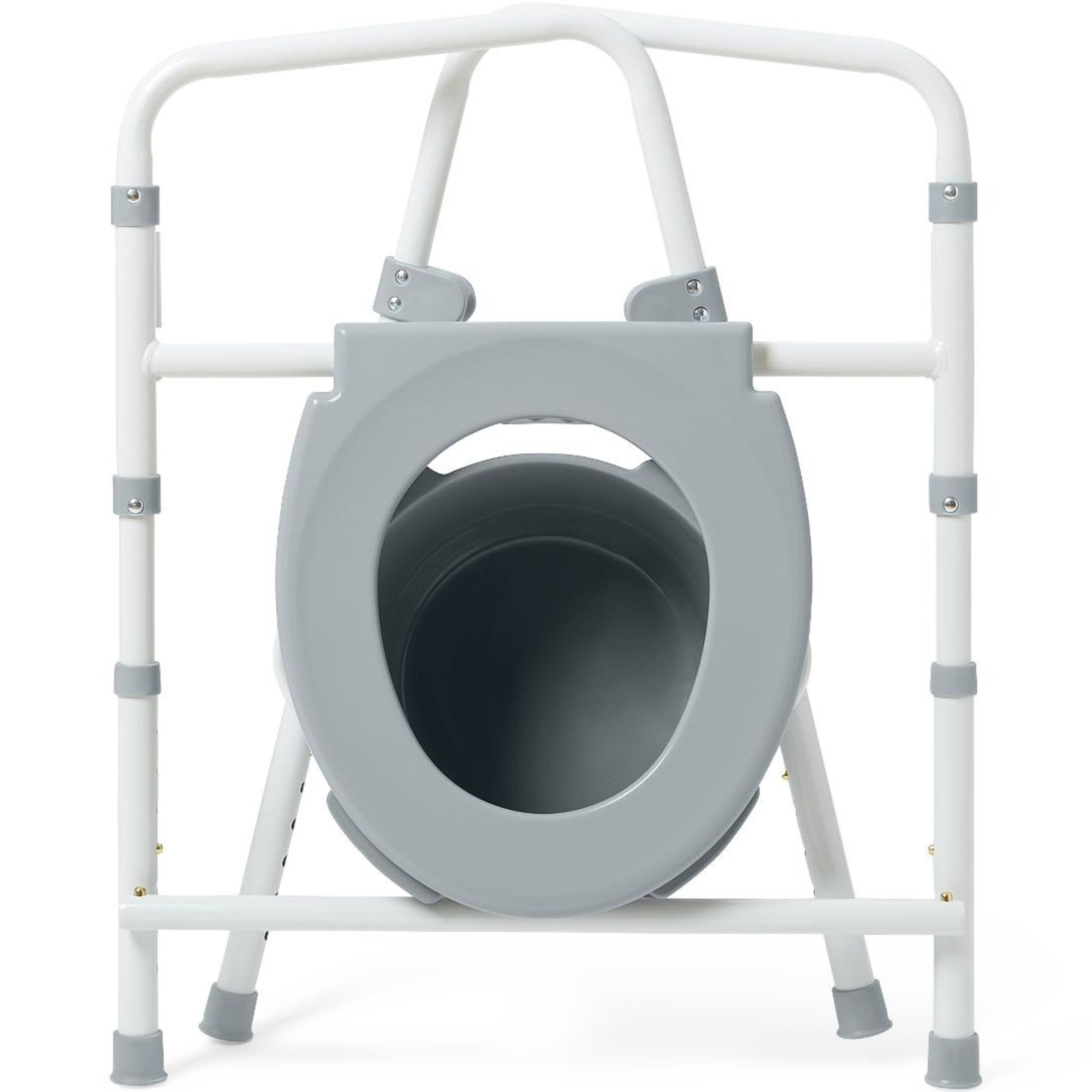 Medline 3-in-1 Economy Steel Folding Commode, G1-202EX4, Case of 4