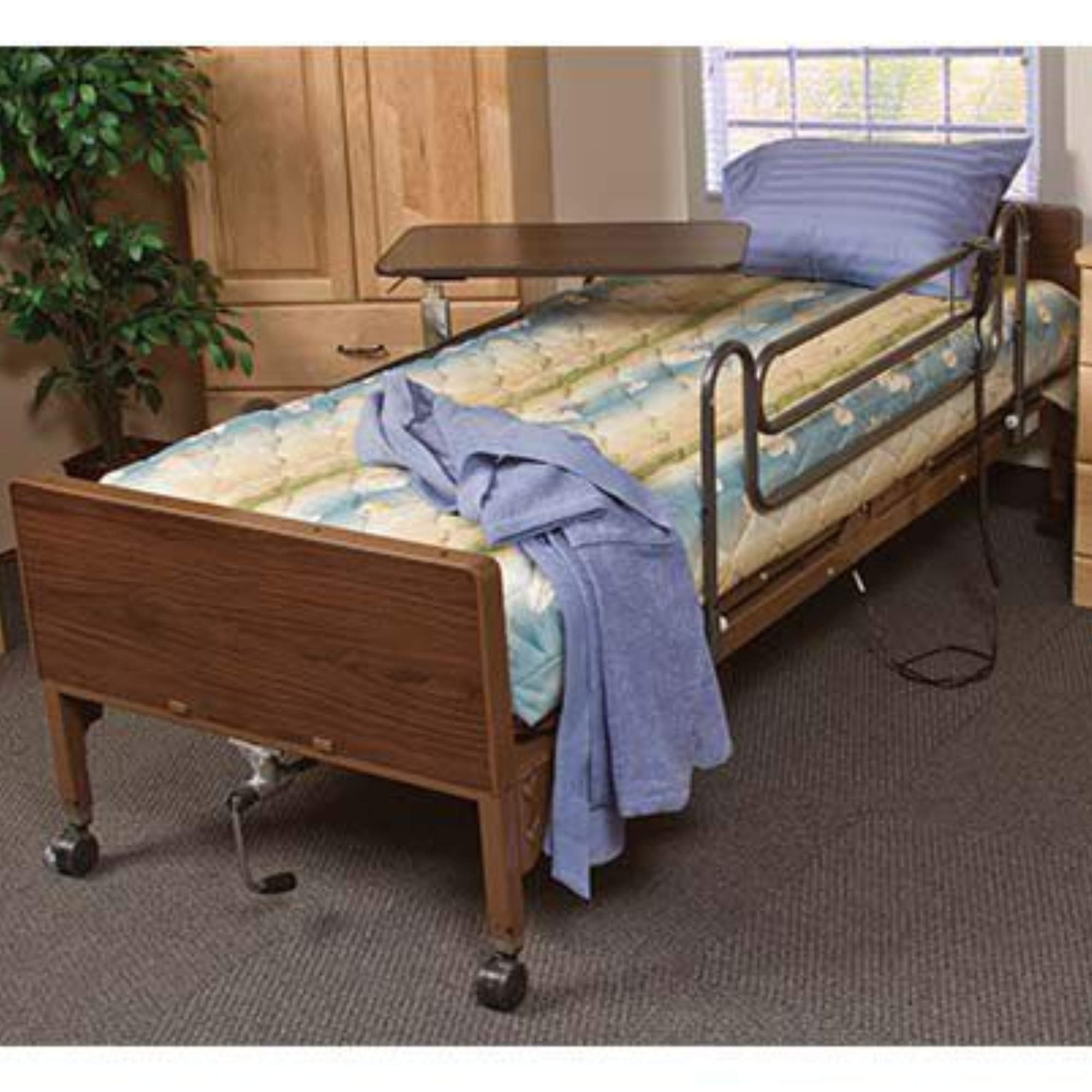 Medline Basic Semi-Electric Hospital Bed, MDR107002E, 1 Each