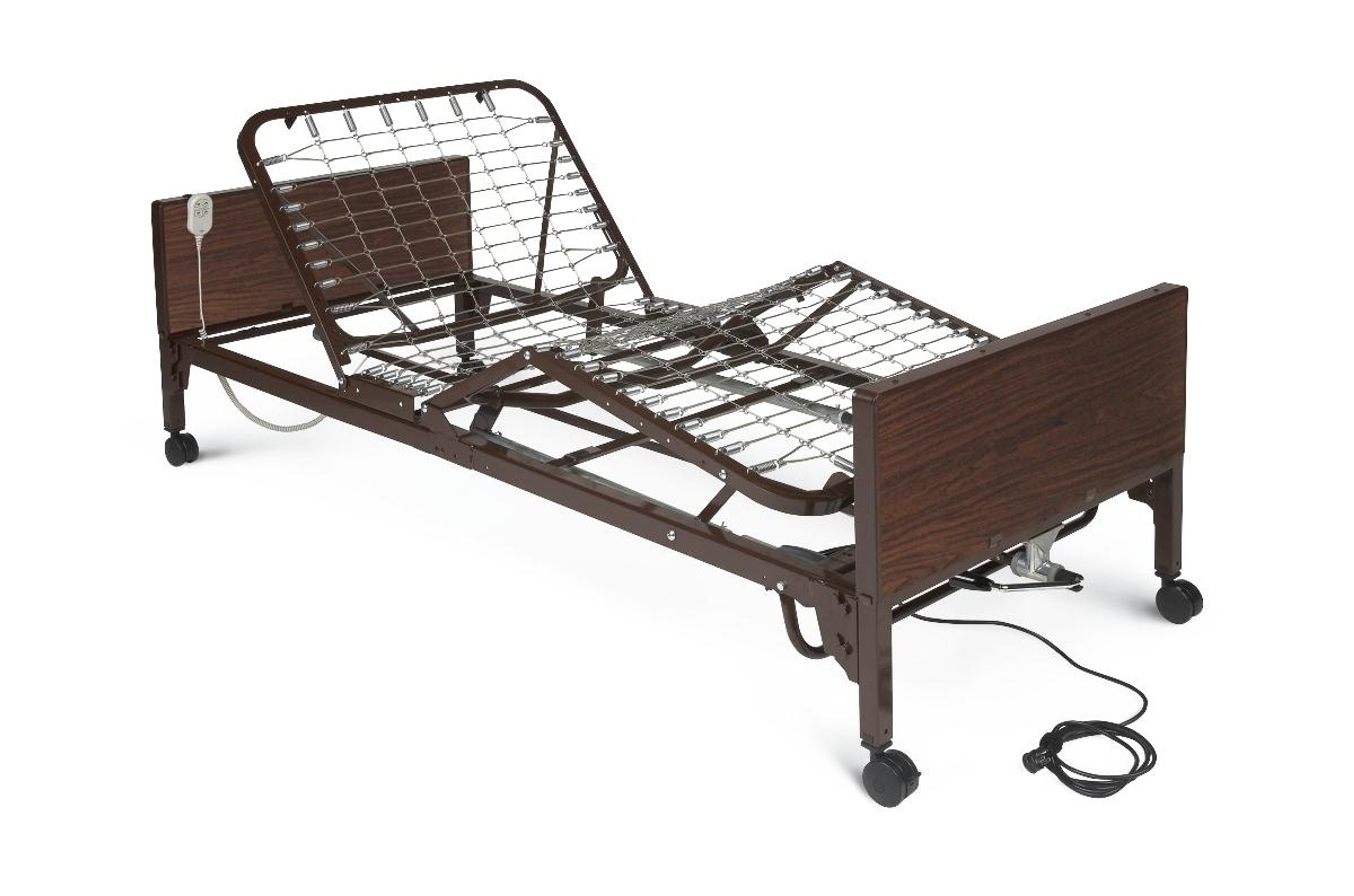 Medline Medlite Semi-Electric Homecare Hospital Bed, MDR107002L, 1 Each