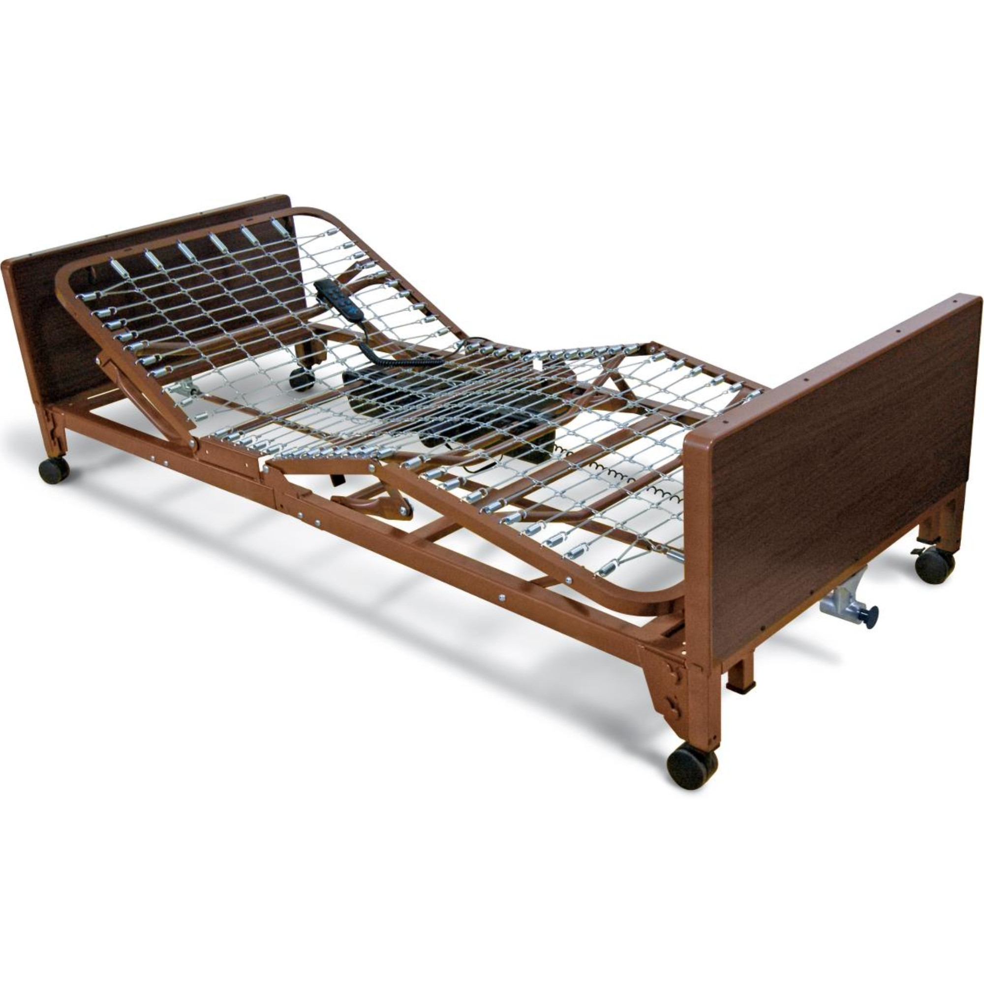 Medline Basic Full-Electric Hospital Bed, Low Height