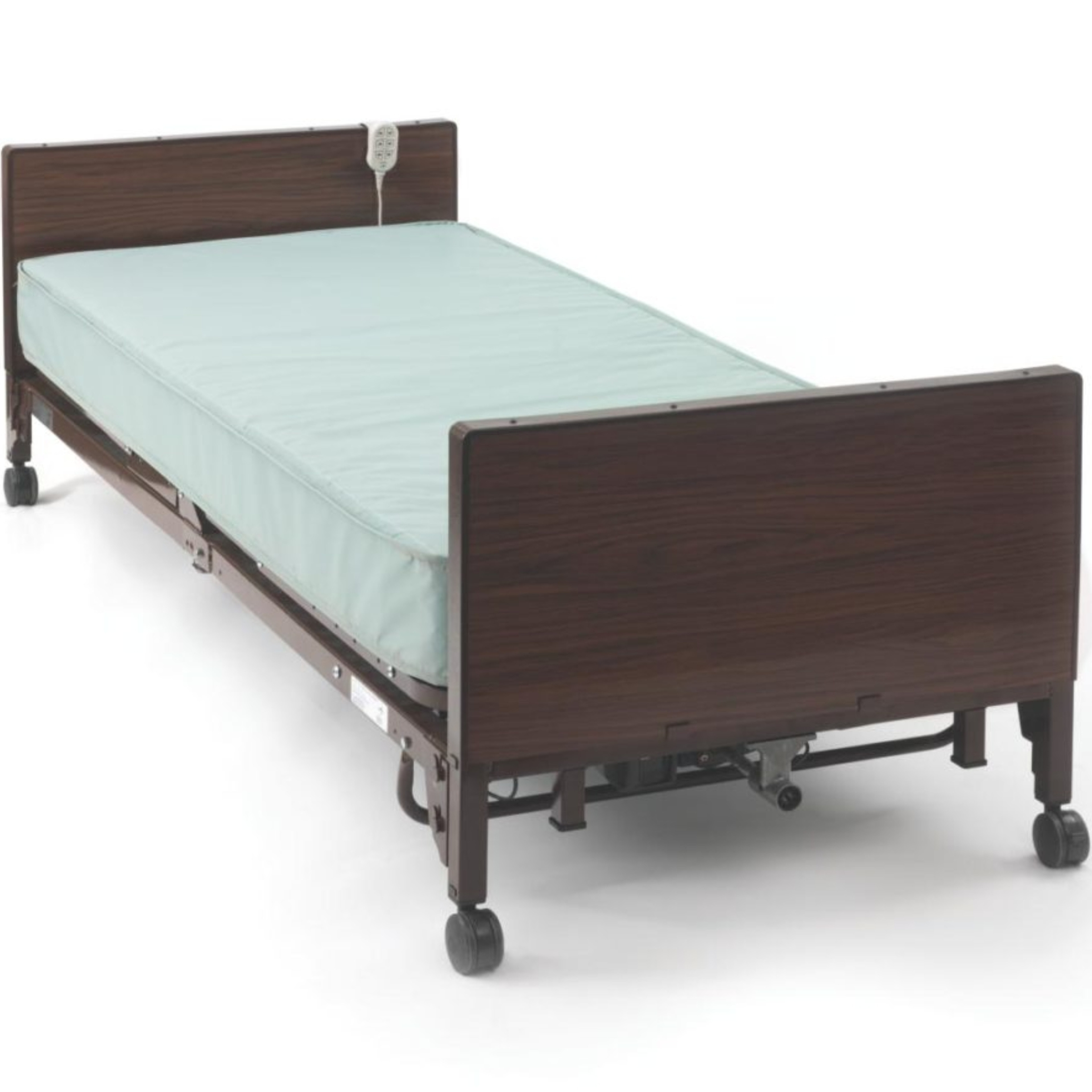 Medline Basic Full-Electric Hospital Bed, Low Height