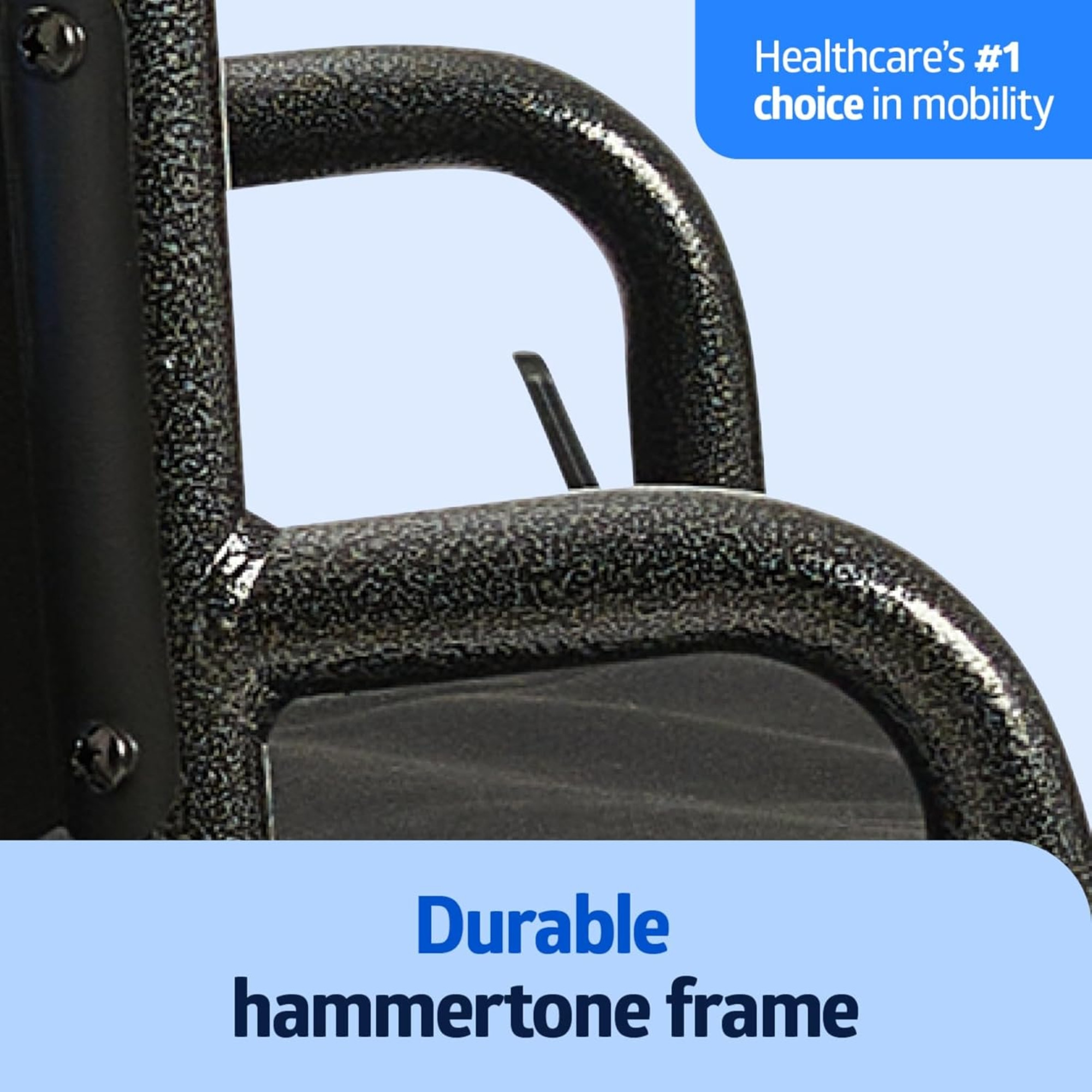 Medline K1 Wheelchair, Swing Back Desk-Length Arms, Swing-Away Foot Rests