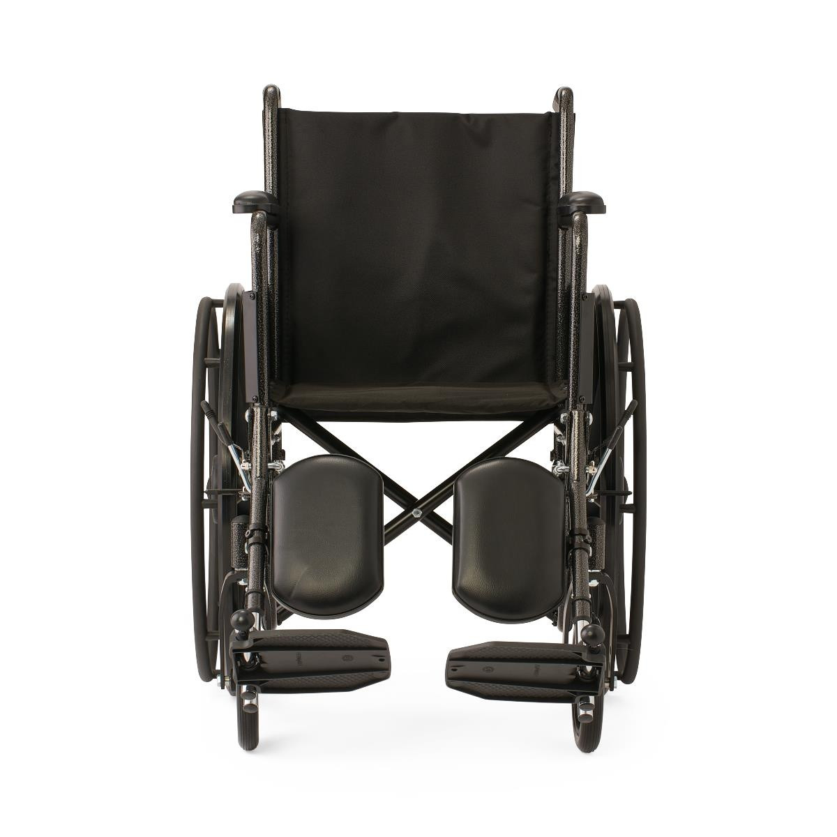 Medline K1 Wheelchair, Full-Length Permanent Arms, Elevating Leg Rests, 18", K1186N13E, 1 Each
