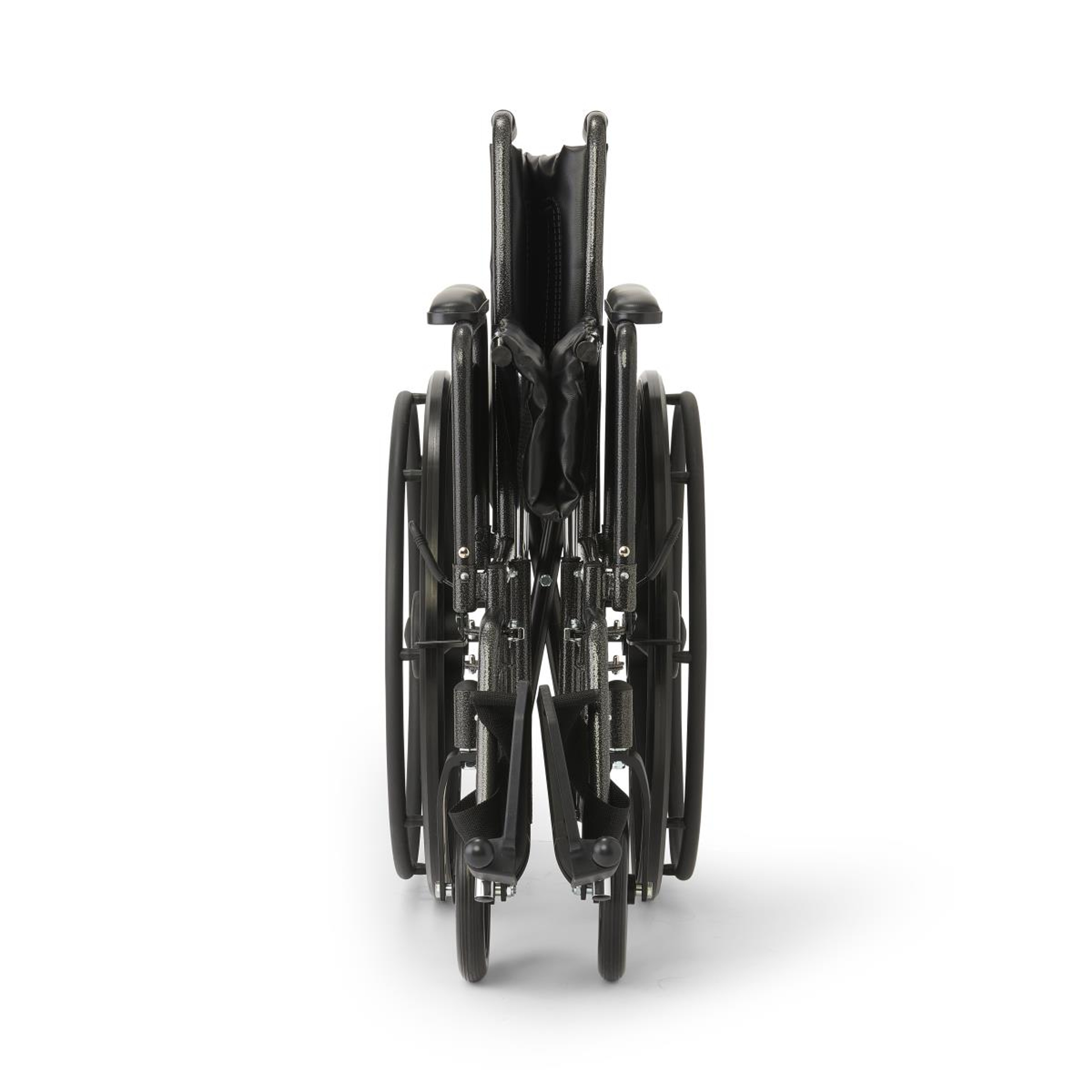 Medline K1 Wheelchair, Full-Length Arms, Swing-Away Foot Rests, Vinyl, 18", K1186V11S, 1 Each