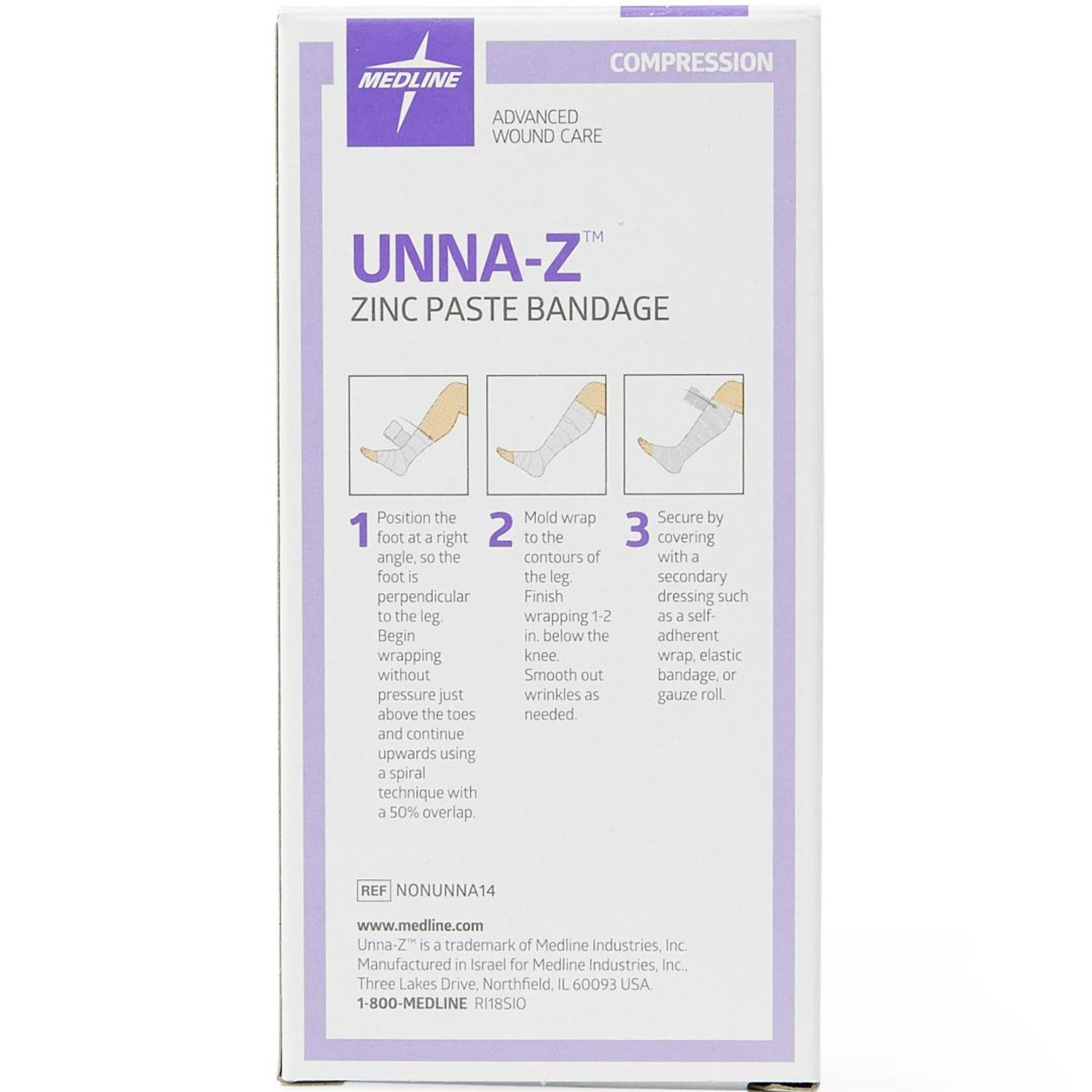 Medline Unna-Z Zinc Oxide Compression Bandage | Carewell