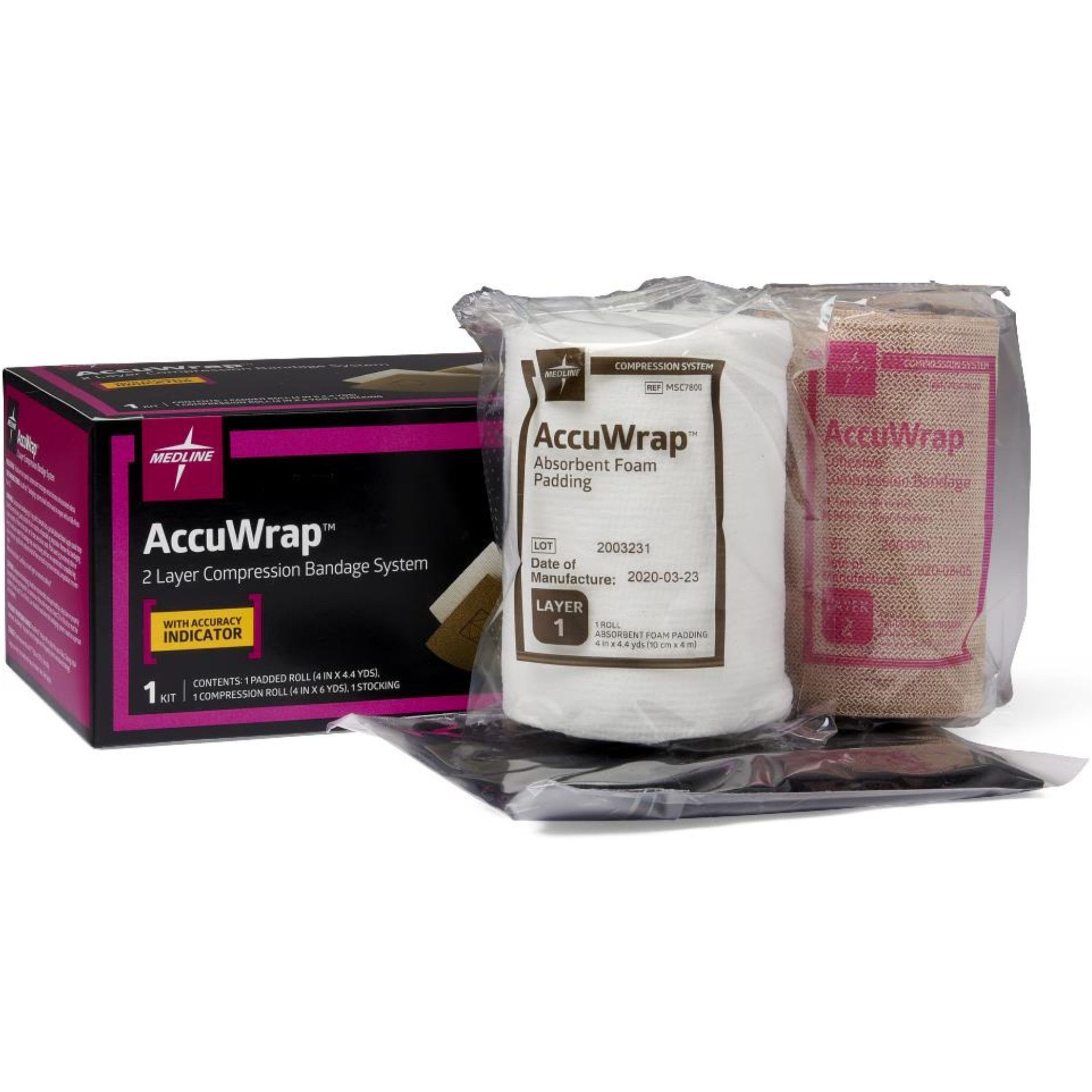 Medline AccuWrap 2-Layer Compression Bandage System