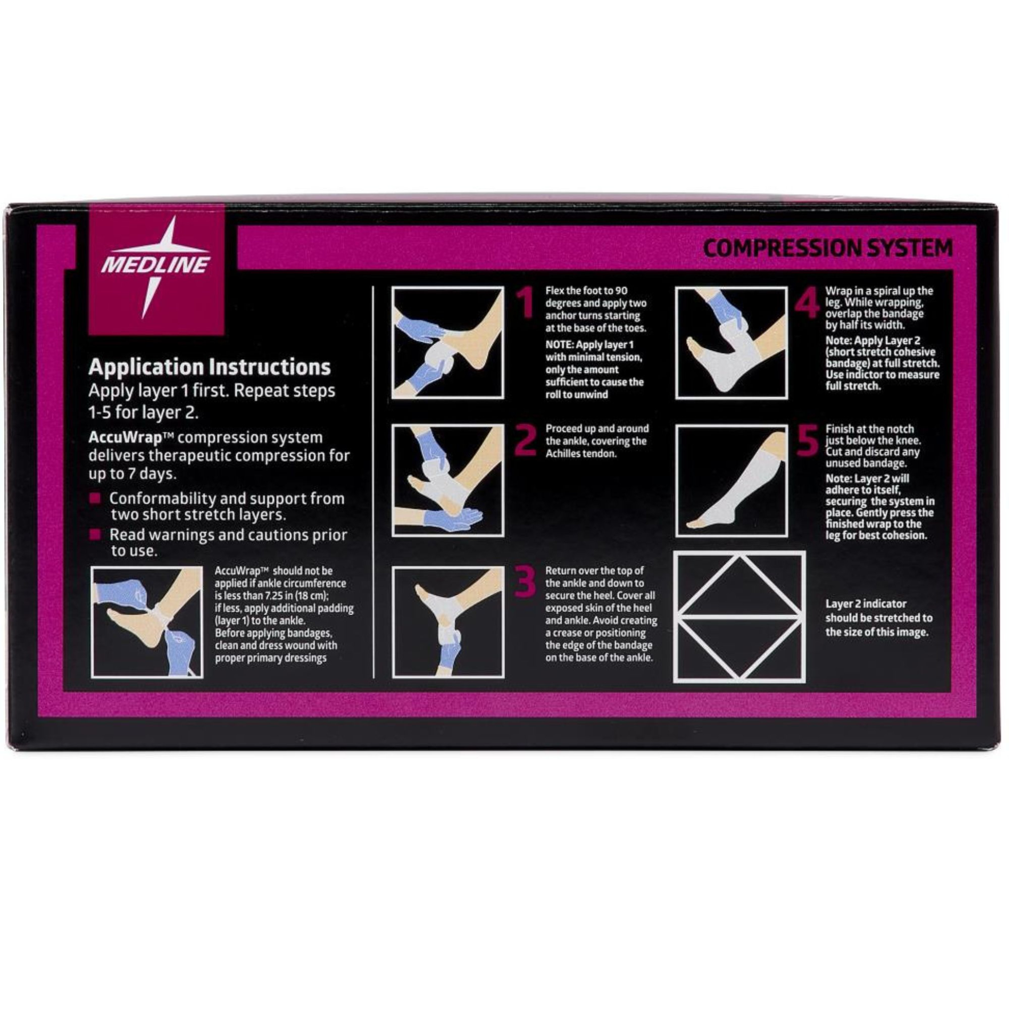 Medline AccuWrap 2-Layer Compression Bandage System