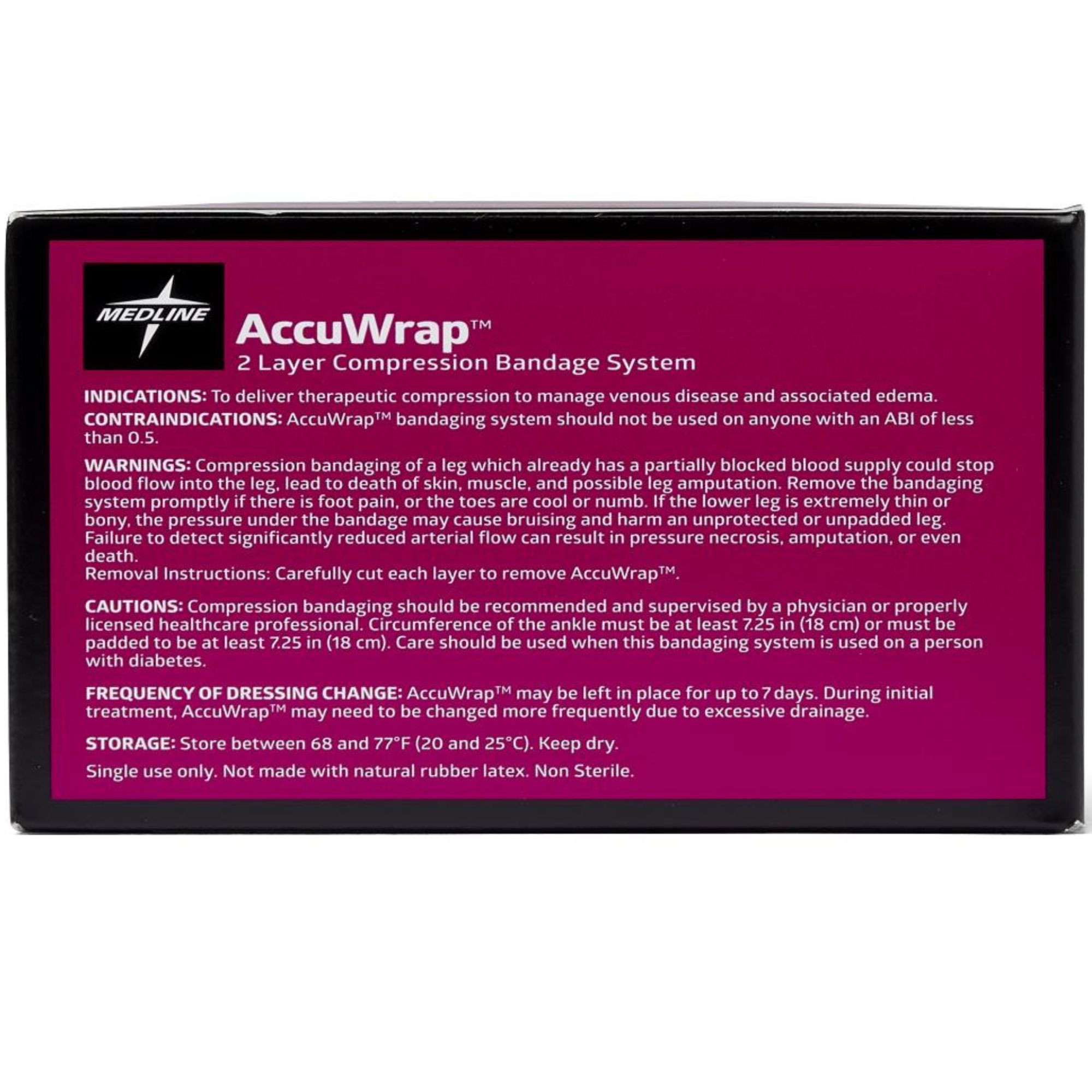 Medline AccuWrap 2-Layer Compression Bandage System, MSC7800H, 4" X 4.4 yds. - 1 Each