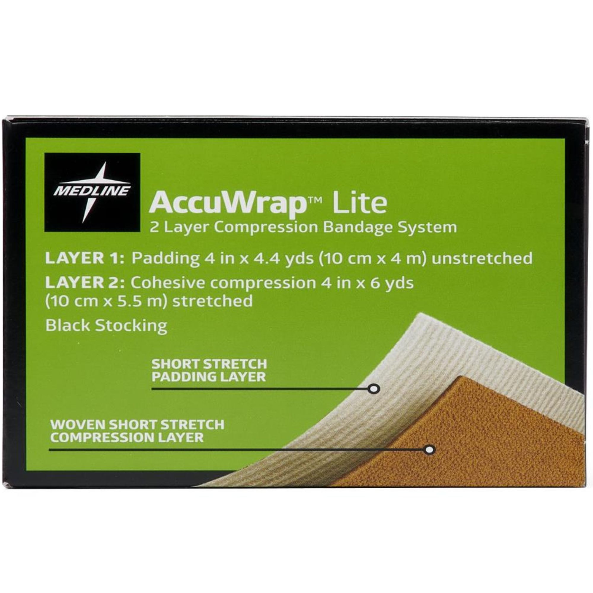 Medline AccuWrap Lite 2-Layer Compression Bandage System