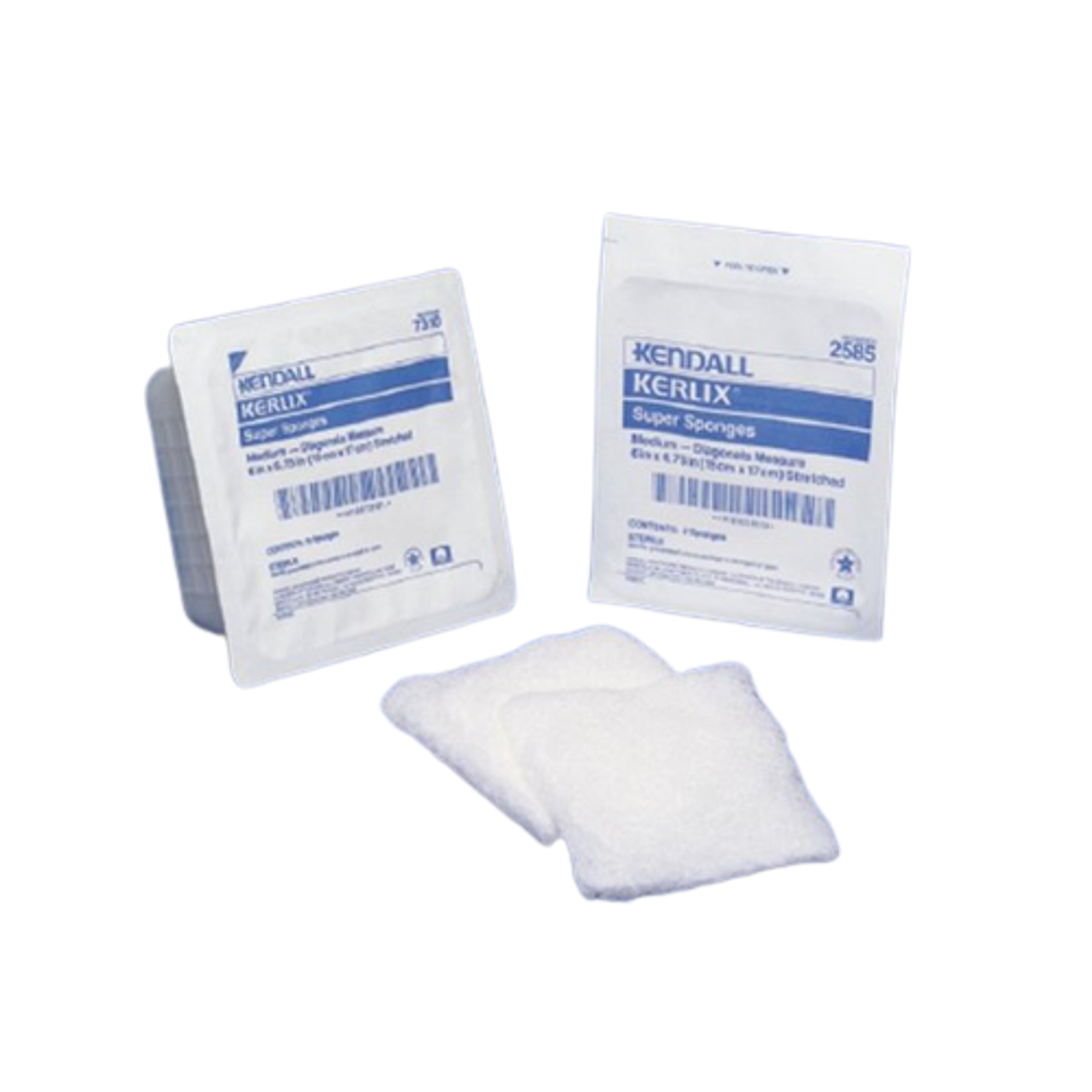 Kendall Kerlix Sterile Super Sponges, 2585,  Medium (6" X 6 3/4") -2's - Pack. of 20