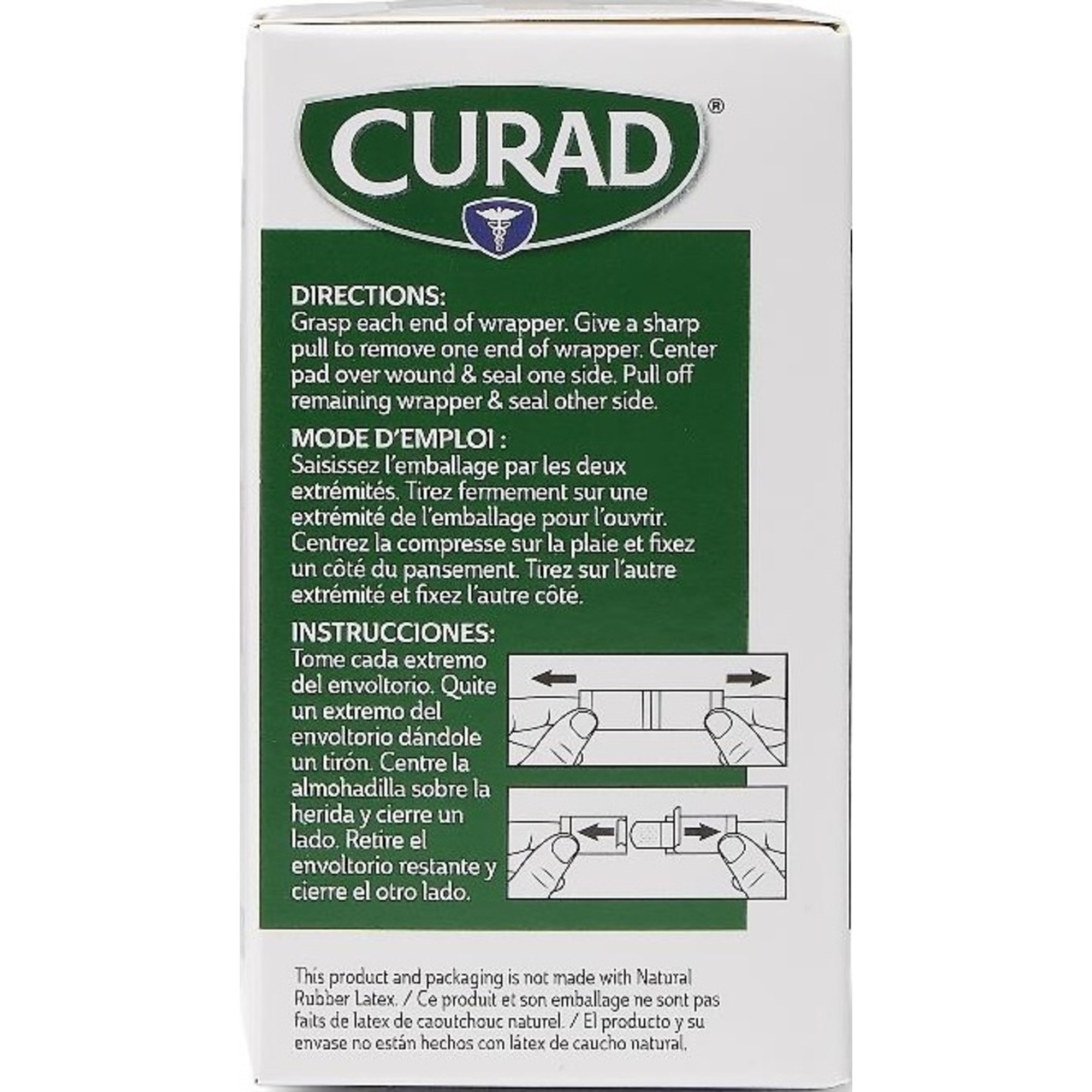 Curad Quick Strip Fabric Adhesive Bandages, NON25660QSZ, 1" X 3" - Box of 100