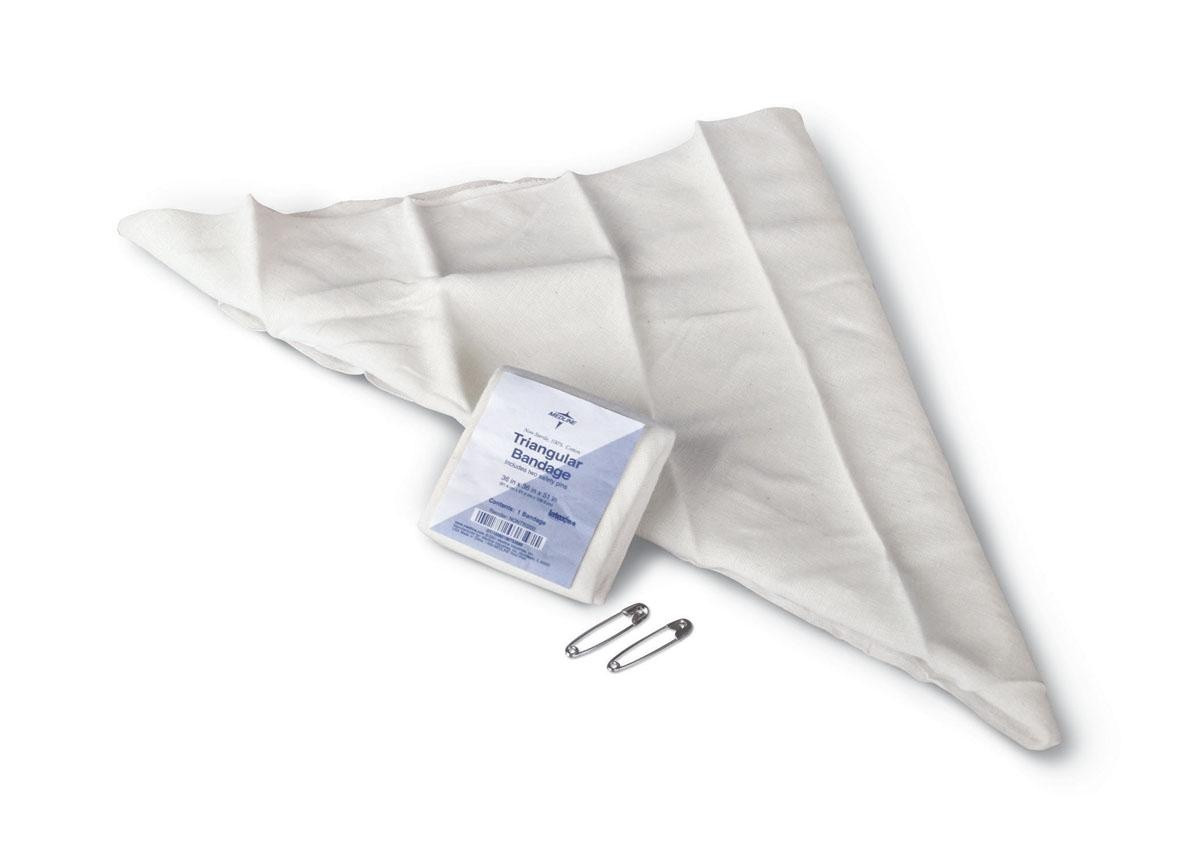 Medline Non-Sterile Triangular Bandage, NONTRI200H, 36" X 36" X 51" - Bag of 12