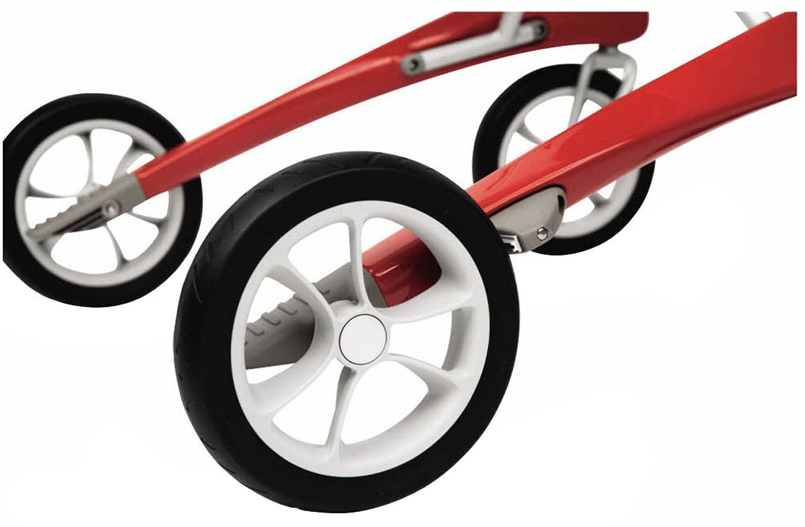 Carbon Fiber Rollator, 18.5" W X 24" H Comfort Seat, BYA100LGR, Red - 1 Each