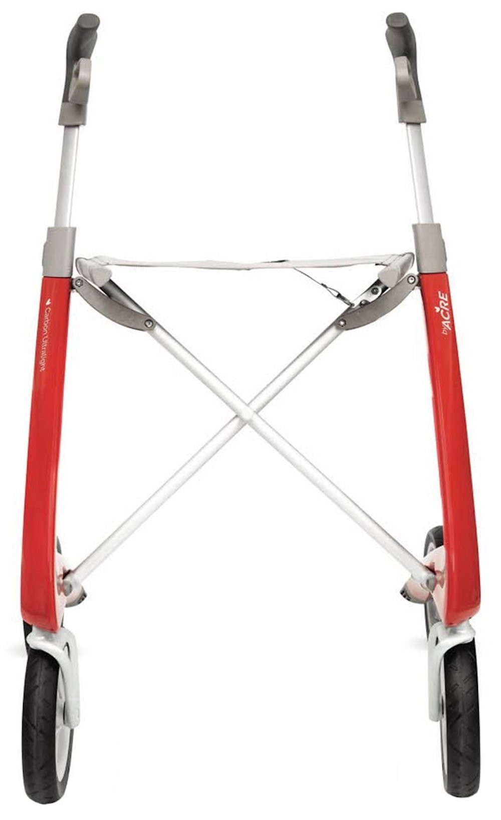 Carbon Fiber Rollator, 18.5" W X 24" H Comfort Seat, BYA100LGR, Red - 1 Each