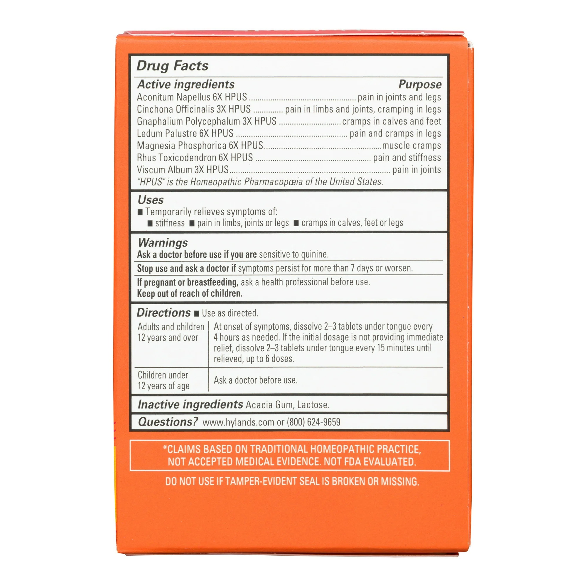 Hyland's Leg Cramps Tablets, 354973295698, 50 ct - 1 Each