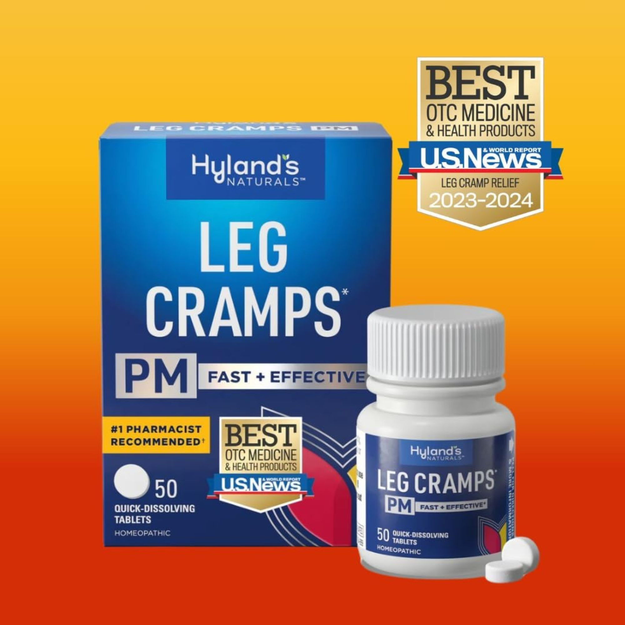 Hyland's Leg Cramps PM, 50 Tablets, 354973309371, 1 Each