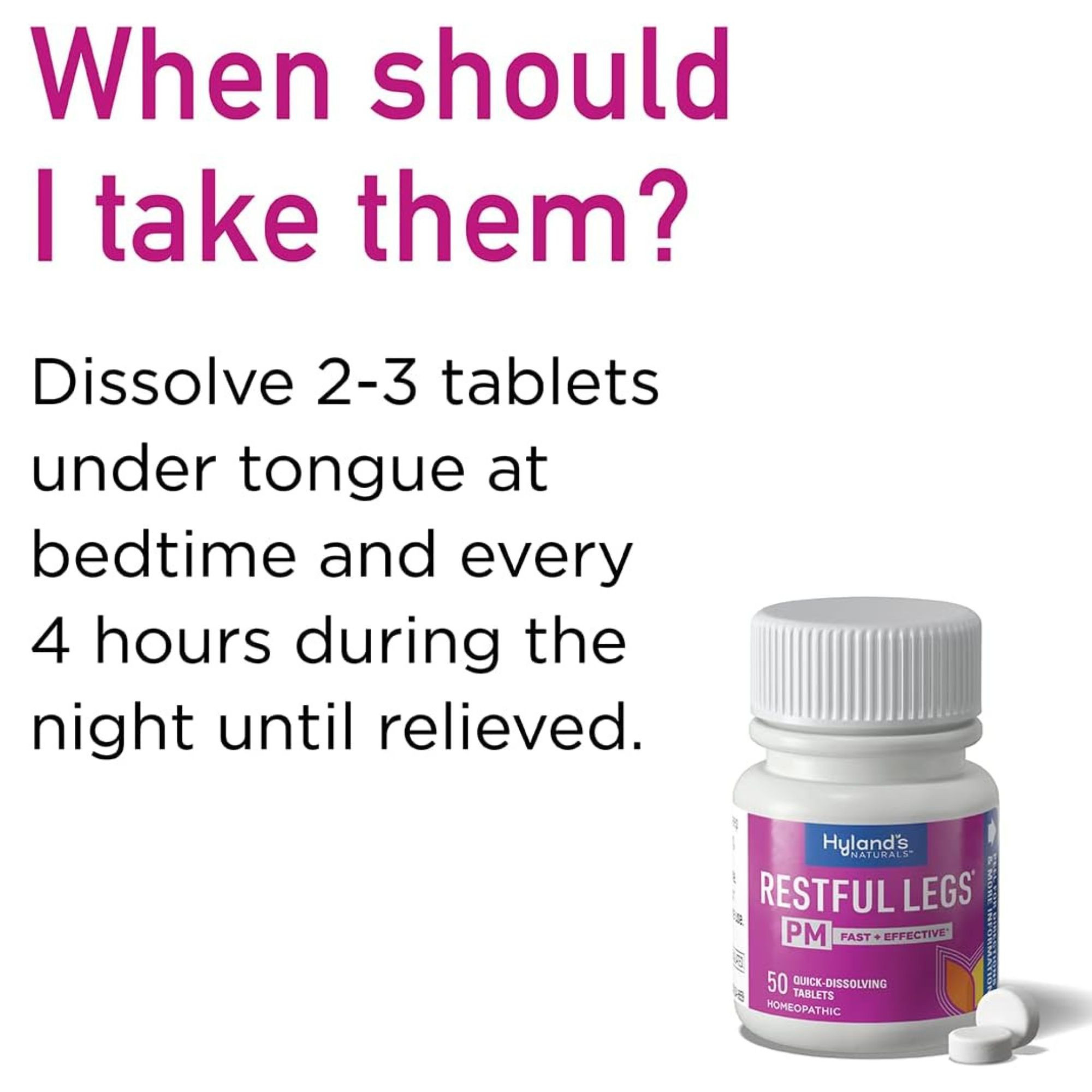 Hyland's Restful Legs PM, 50 Tablets , 354973335202, 1 Each