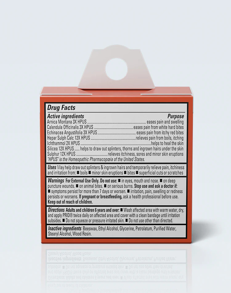 Hyland's PRID Pain Relief Drawing Salve, 18g, 354973420298, 1 Each