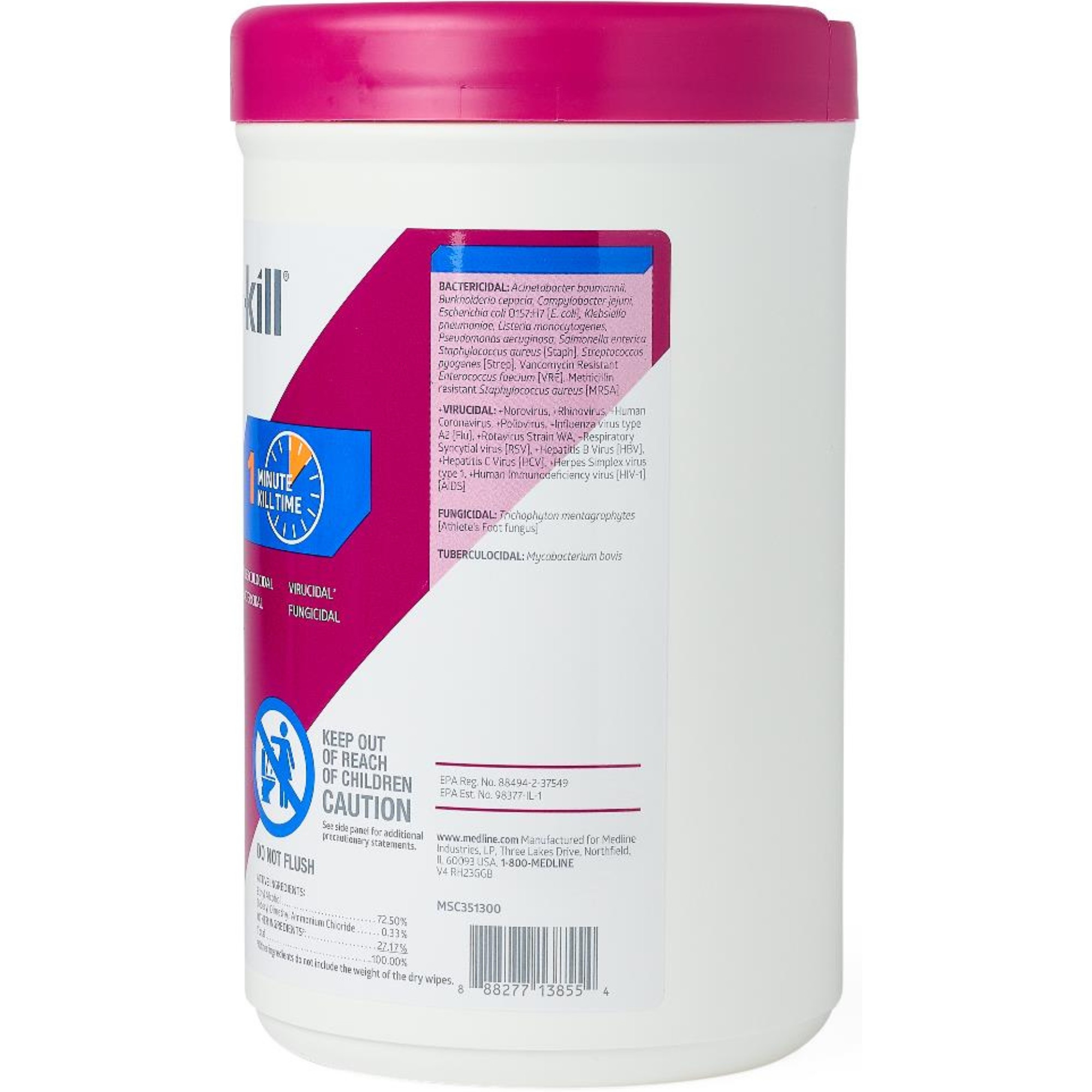 Micro-Kill One Germicidal Alcohol Wipes