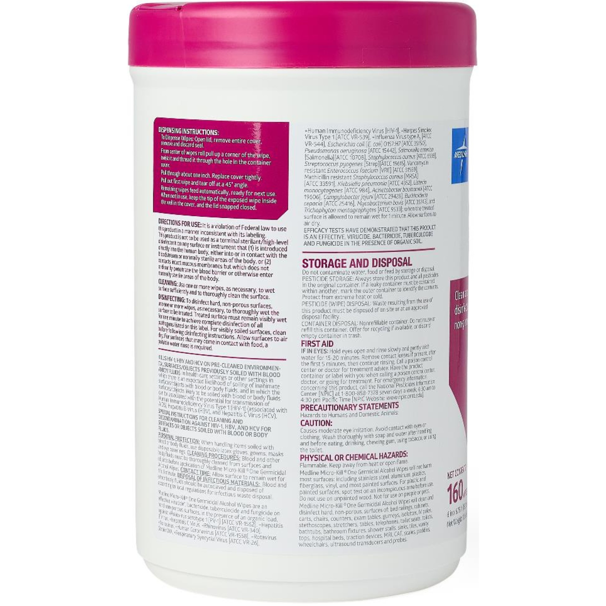 Micro-Kill One Germicidal Alcohol Wipes