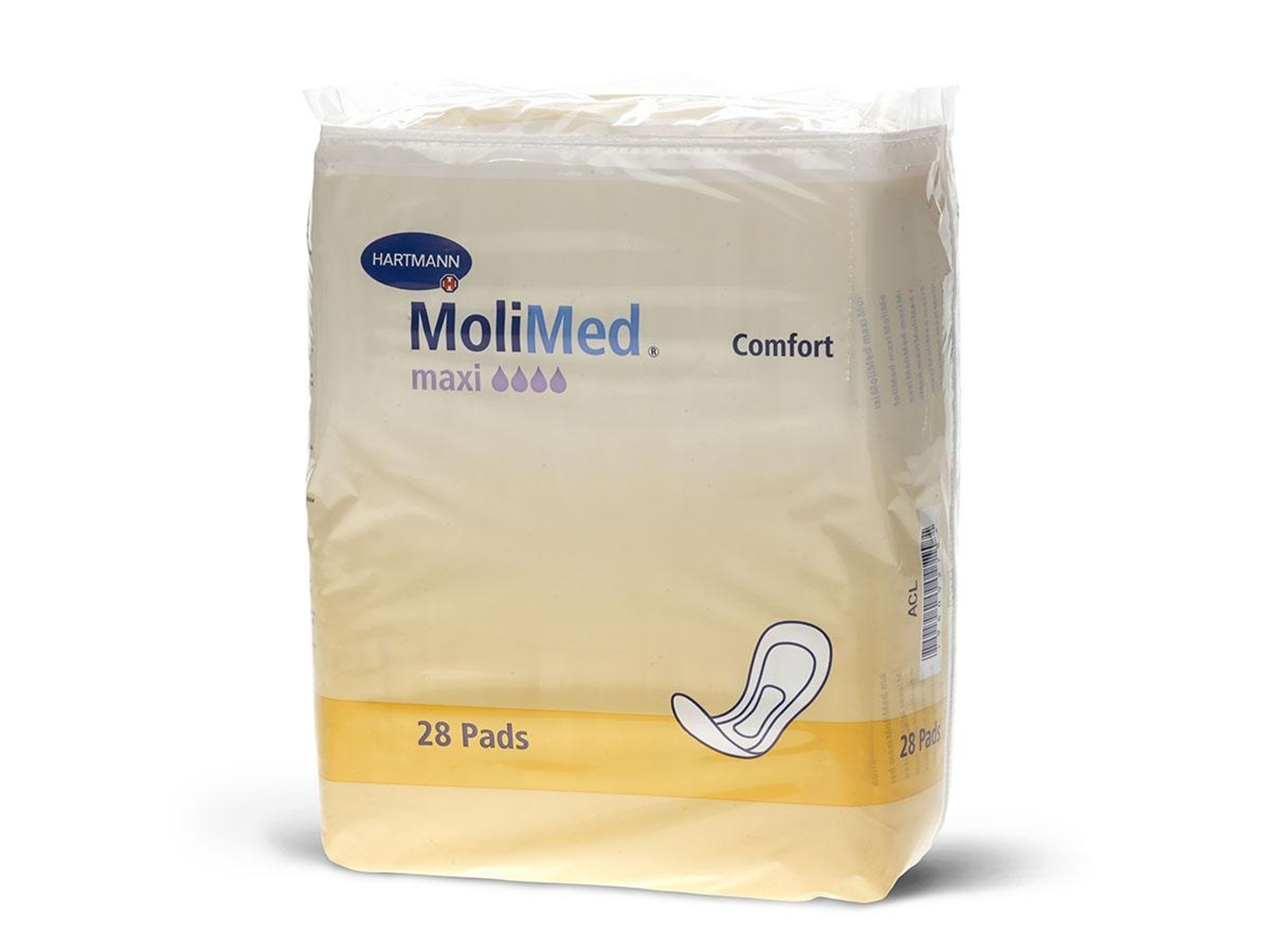 MoliMed Bladder Control Pads, PHT168102, Maxi (8" X 17") - Case of 168