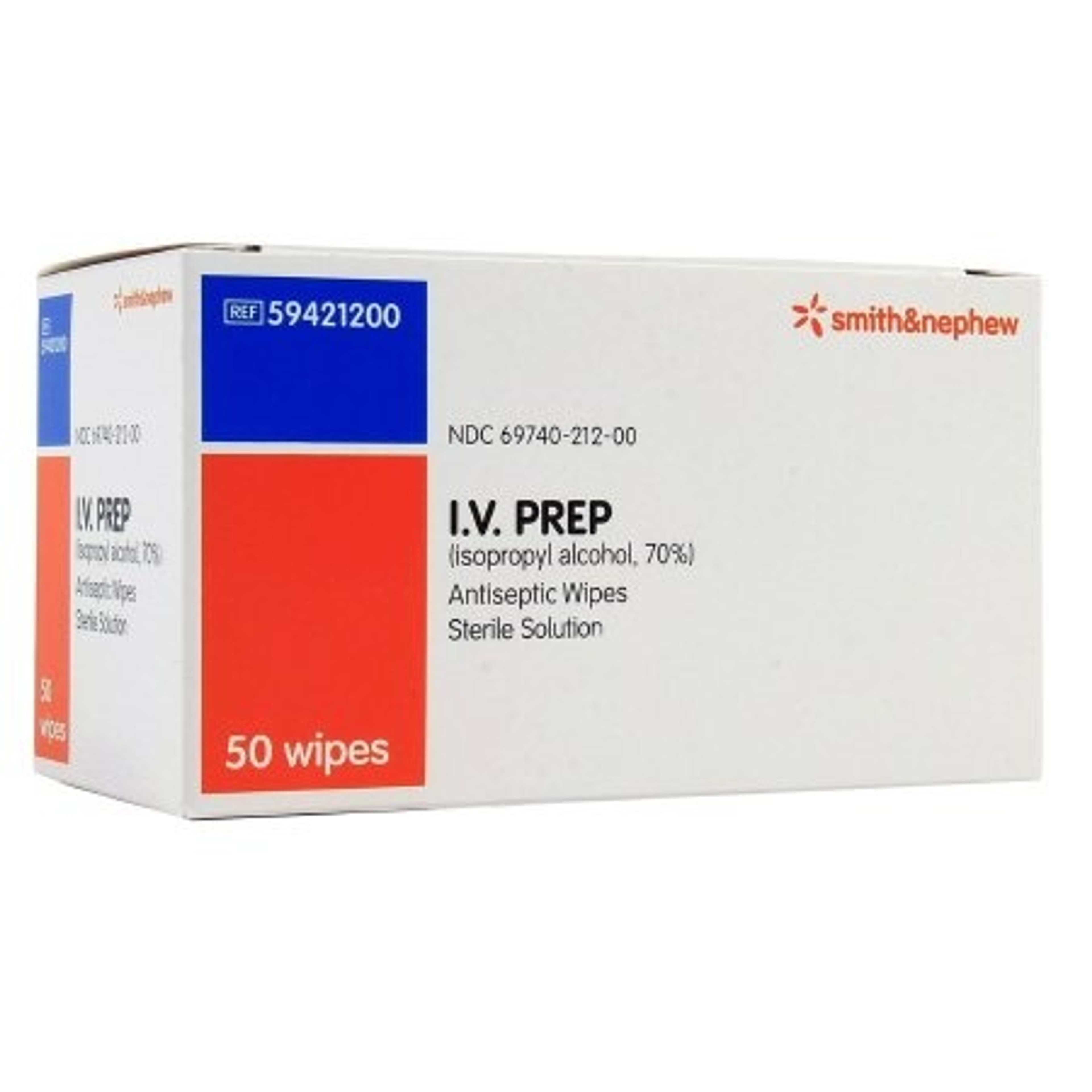Smith & Nephew I.V. Prep Antiseptic Wipes, 59421200, Box of 50