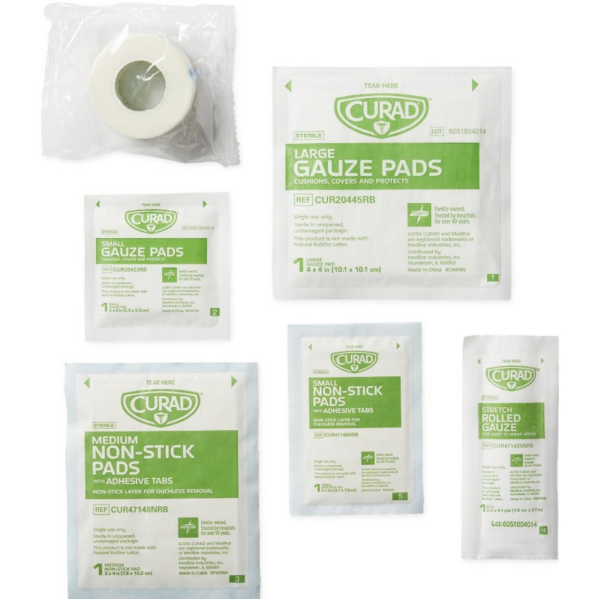 Curad Wound Care Kit, CUR1625V1H, 1 Box