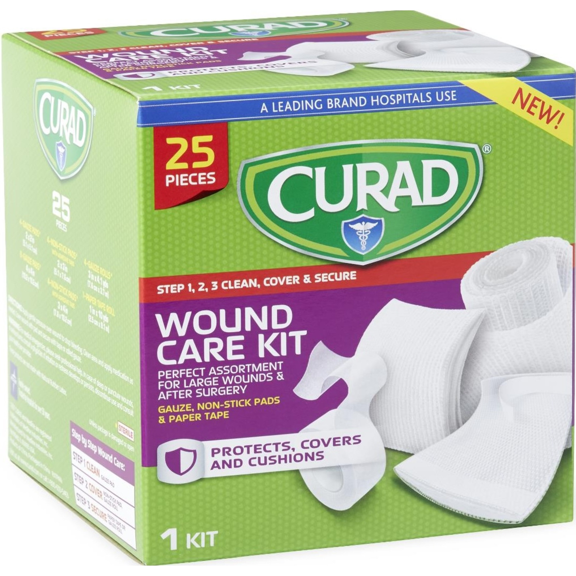 Curad Wound Care Kit, CUR1625V1H, 1 Box