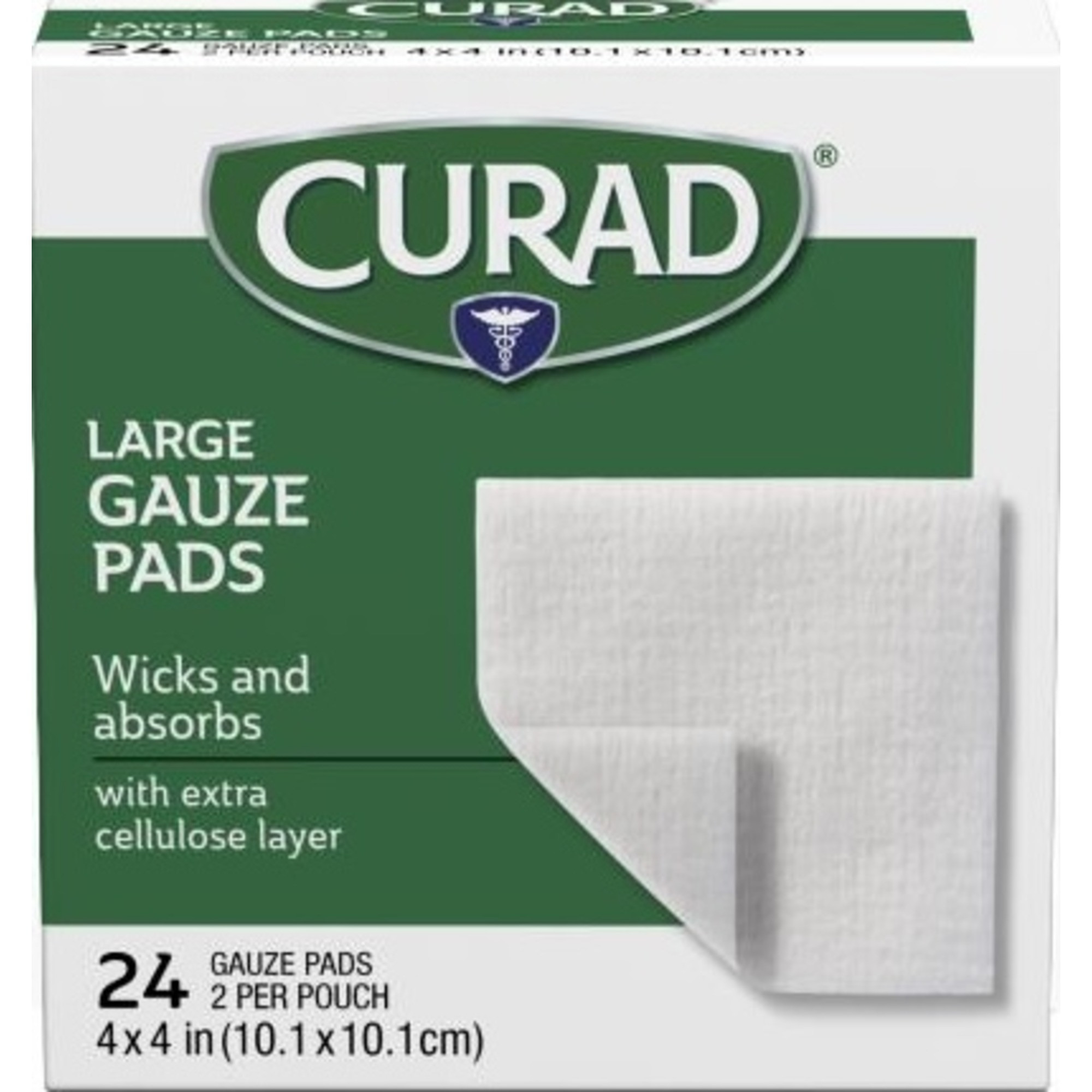 Curad Avant-Gauze Pads, CUR26444, 4" X 4" - Case of 24