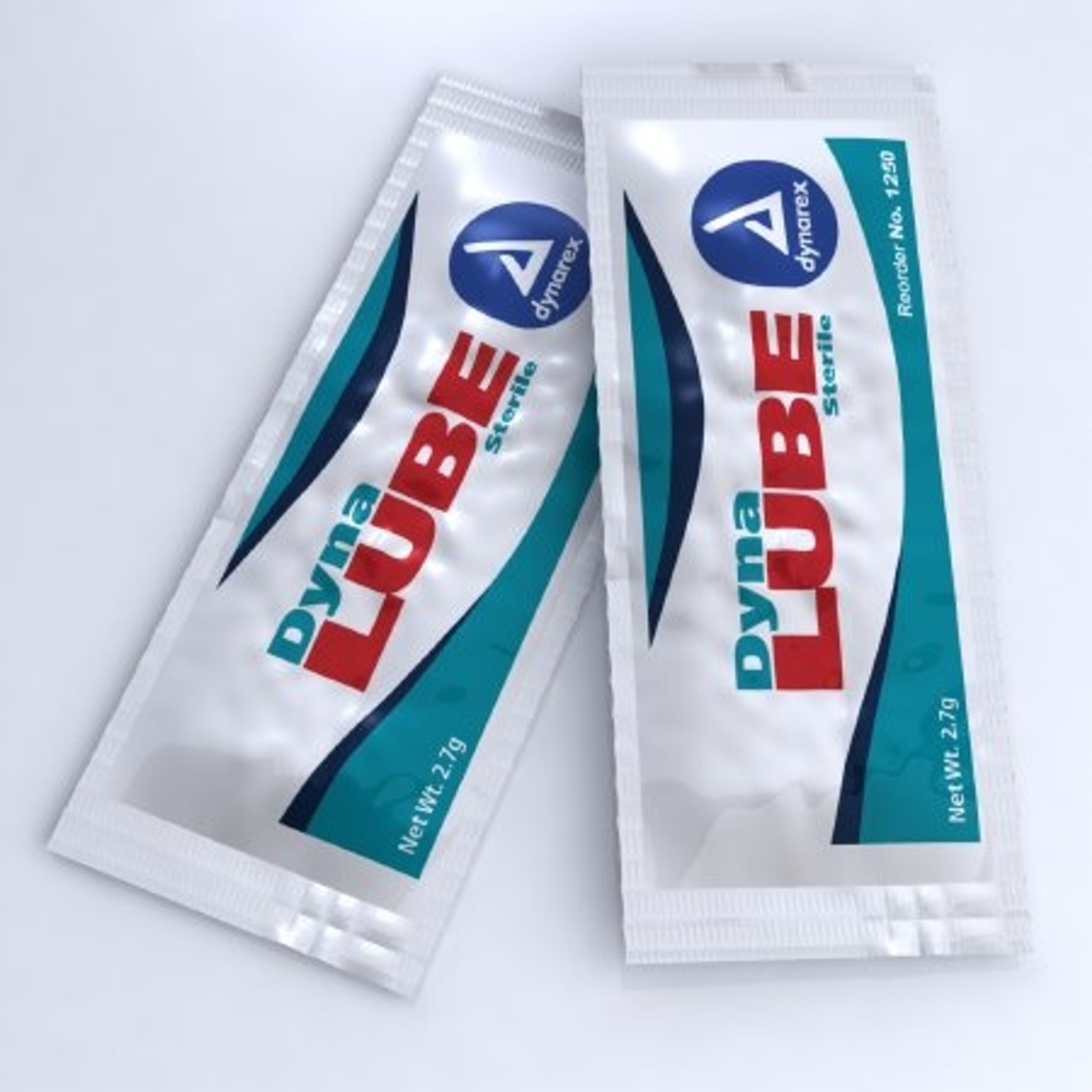 DynaLube Sterile Lubricating Jelly, 2.7 g , 1250, Box of 144