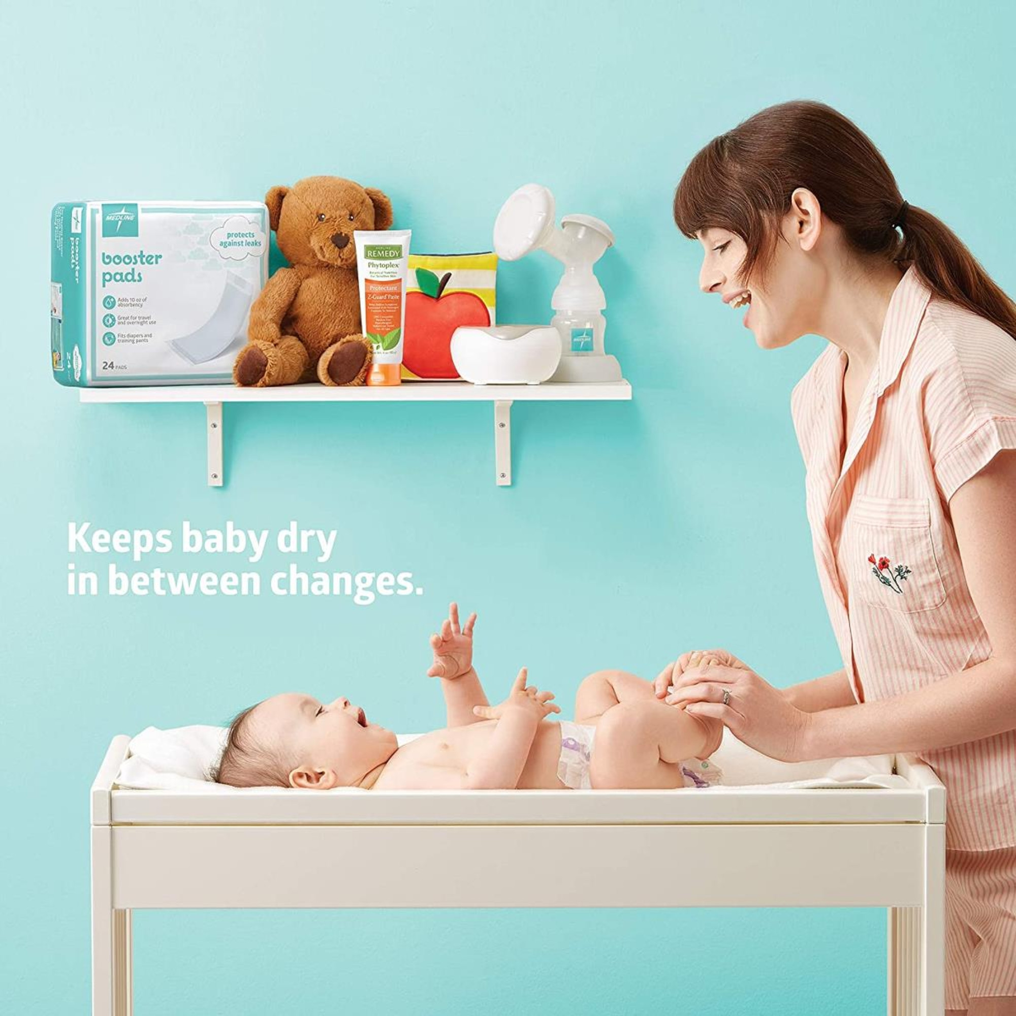 Medline Booster Pads, Light Absorbency