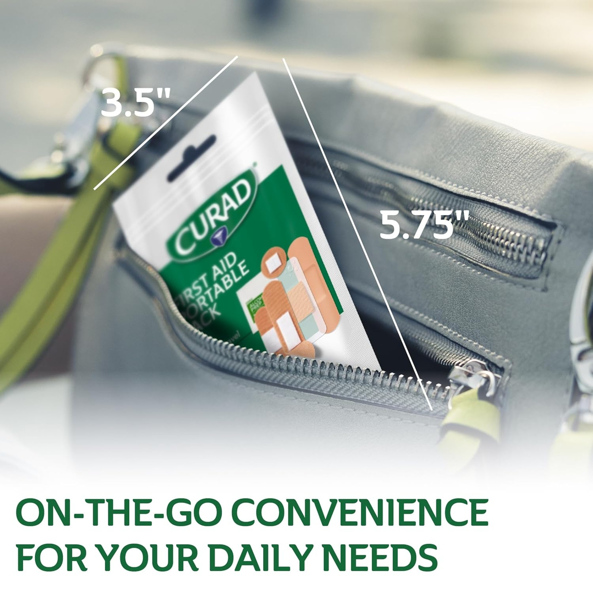 Curad First Aid Portable Packs, CURFAK01, Case of 48