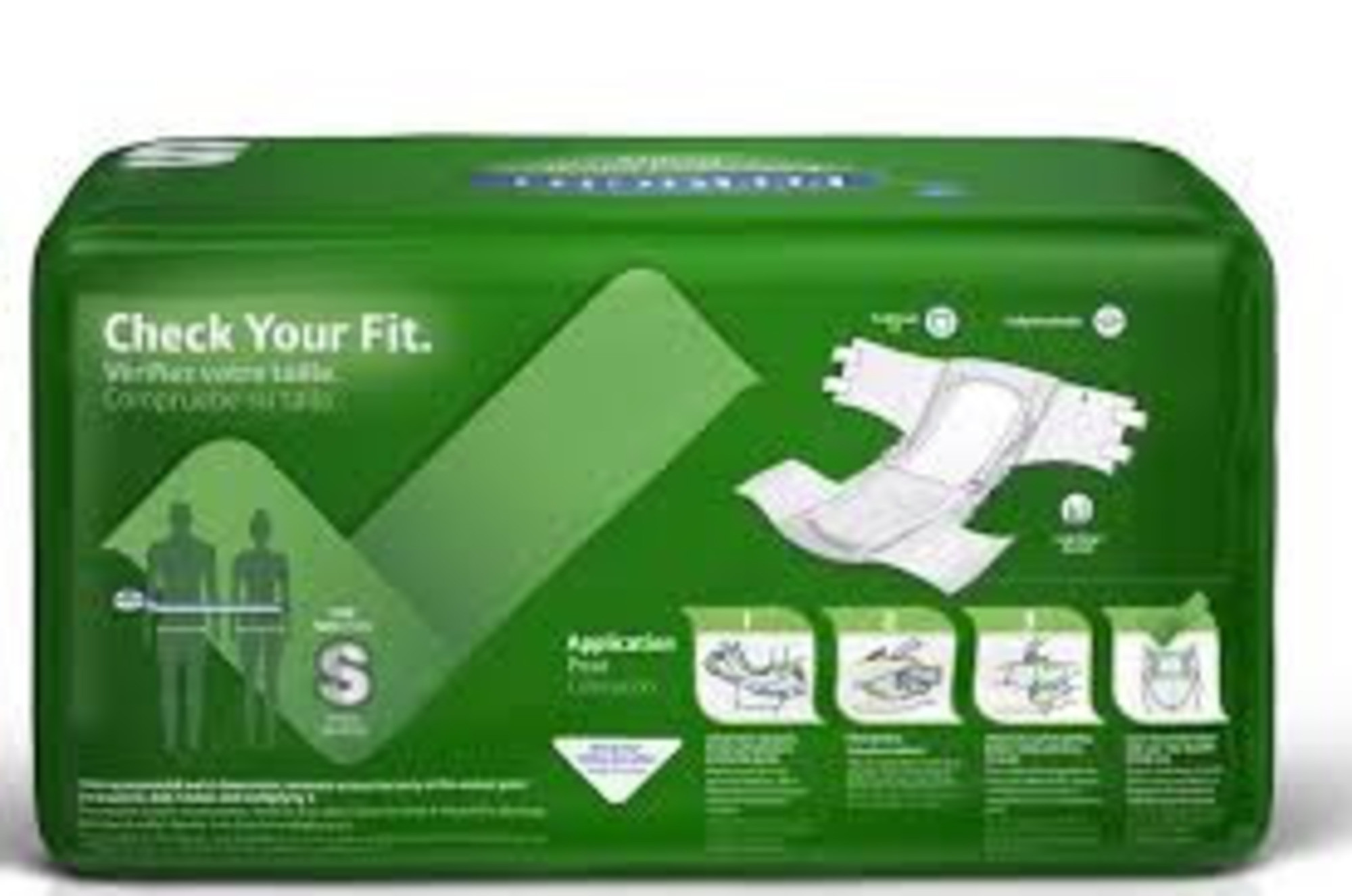 Medline Extended Wear Briefs with Tabs, Overnight Absorbency, MTB80200, Small 19"-31" - Case of 120