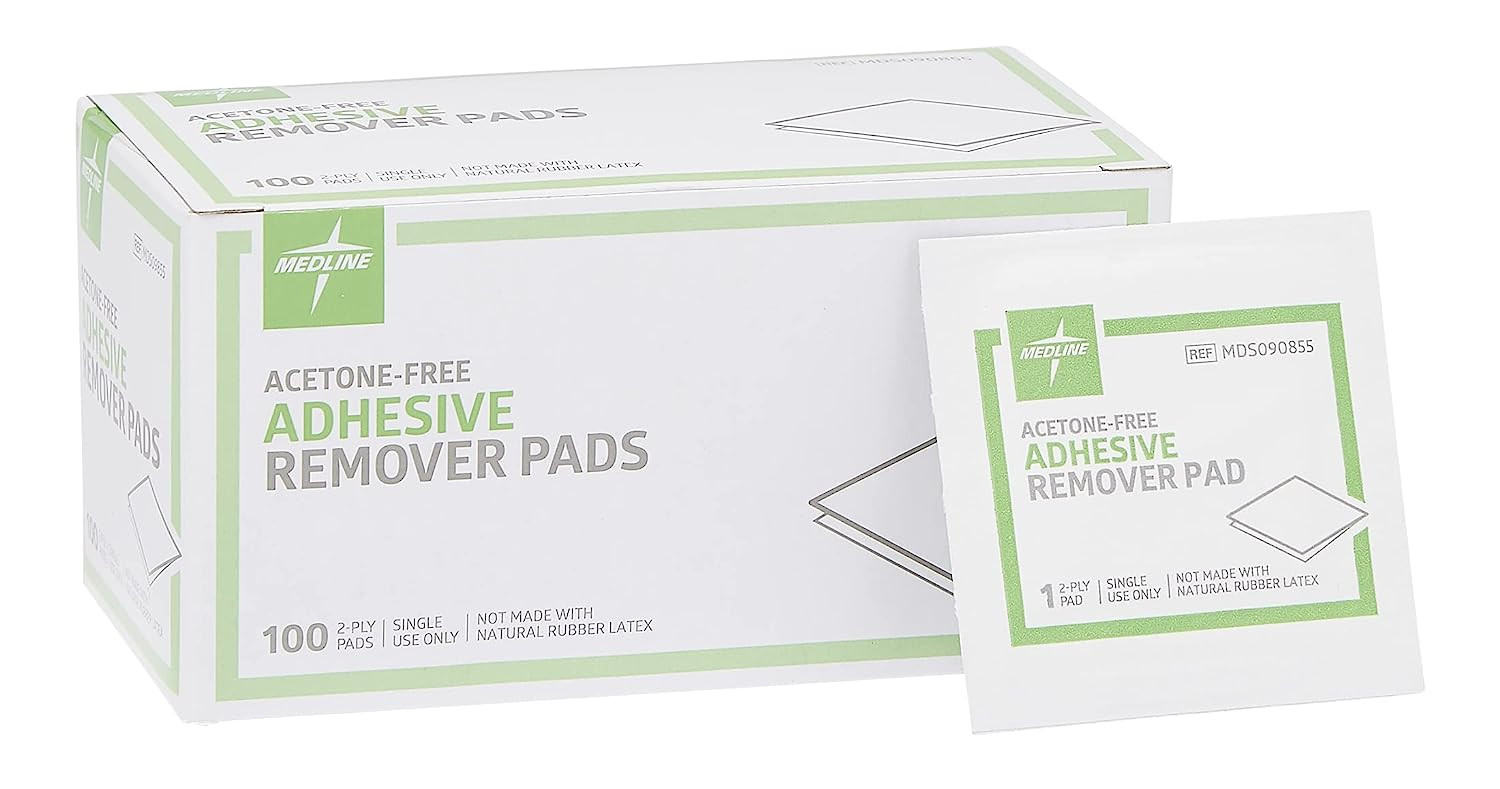 Medline Acetone-Free Adhesive Remover Pads