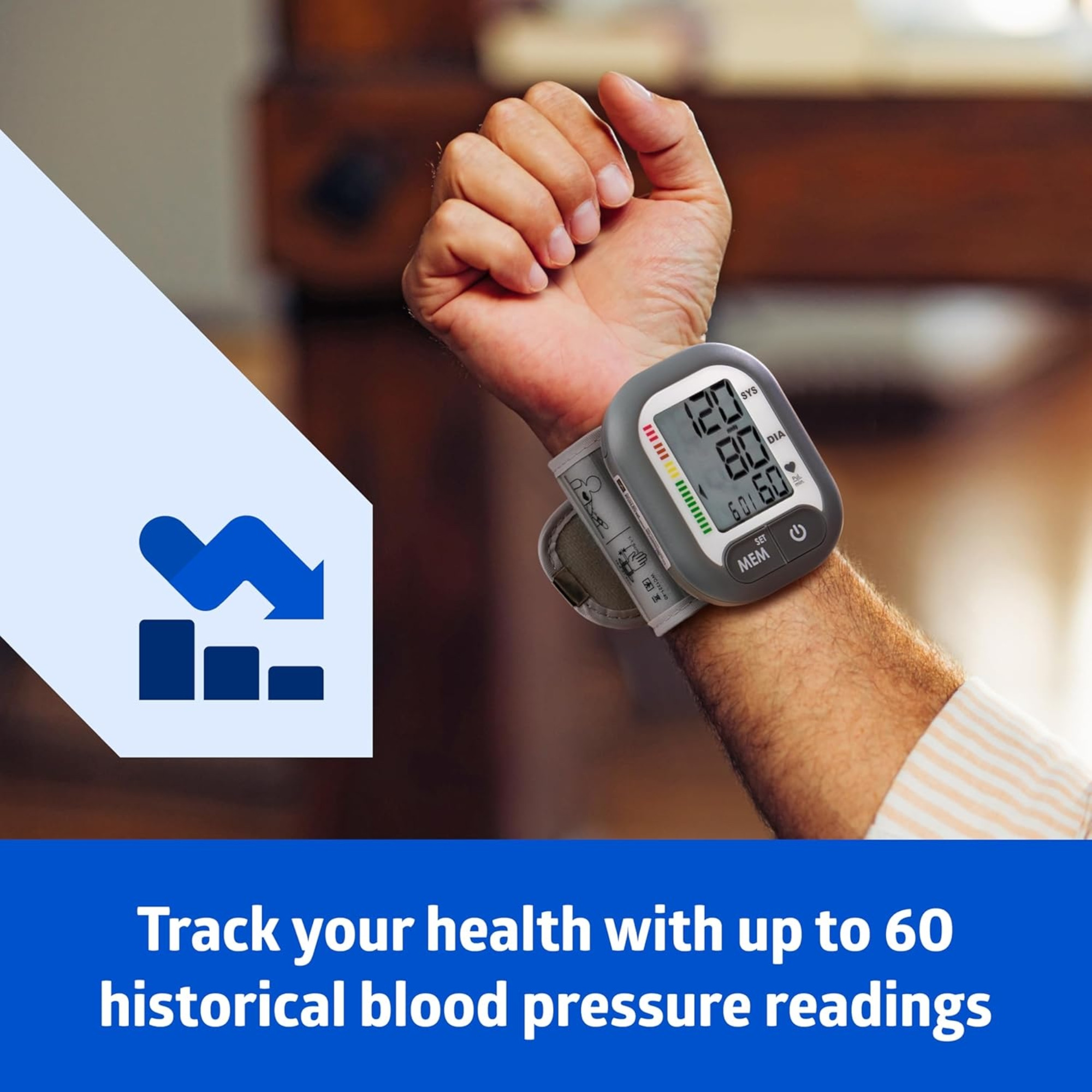 Medline Digital Wrist Blood Pressure Monitor