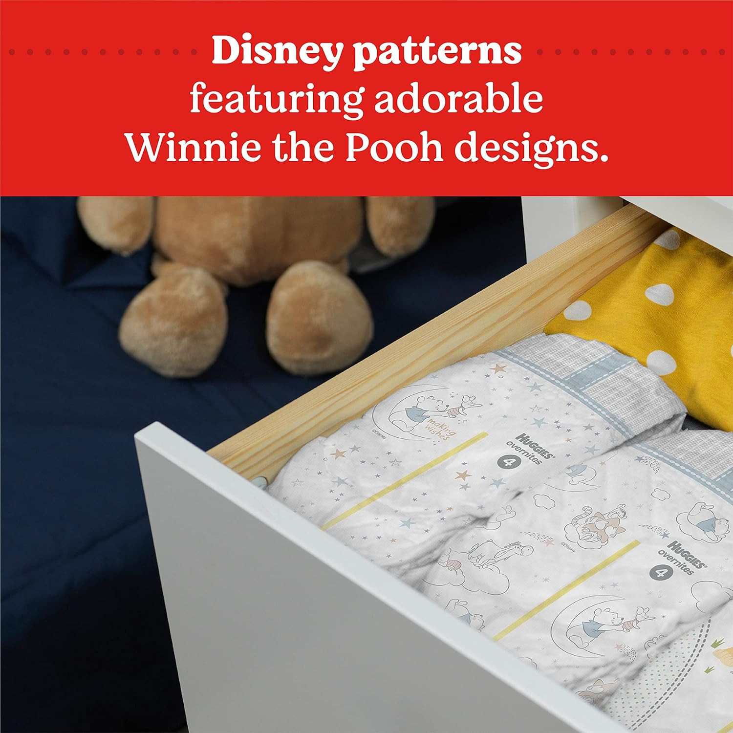 Huggies Overnites Baby Diapers with Tabs, Heavy Absorbency