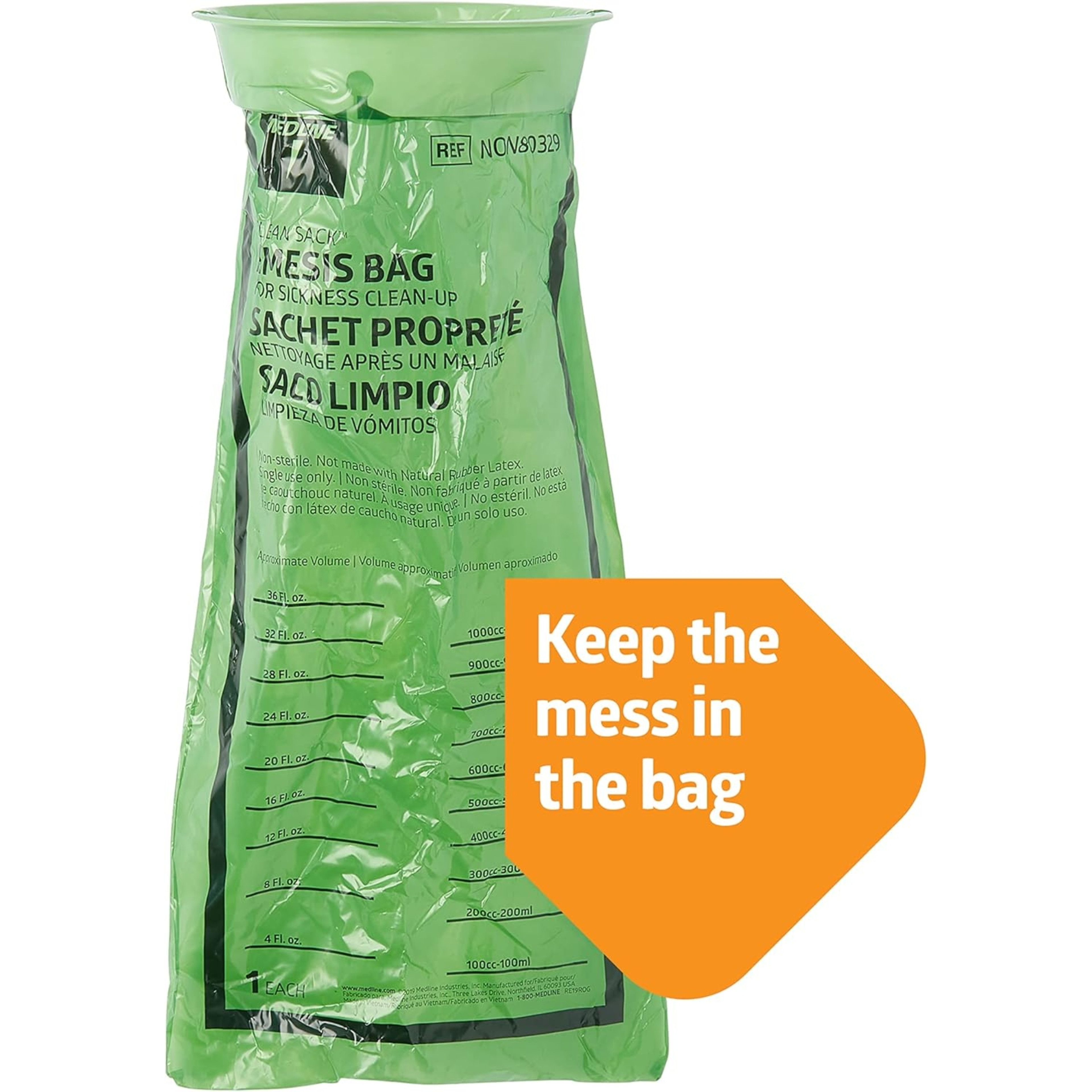 Medline Clean Sack Emesis Bag